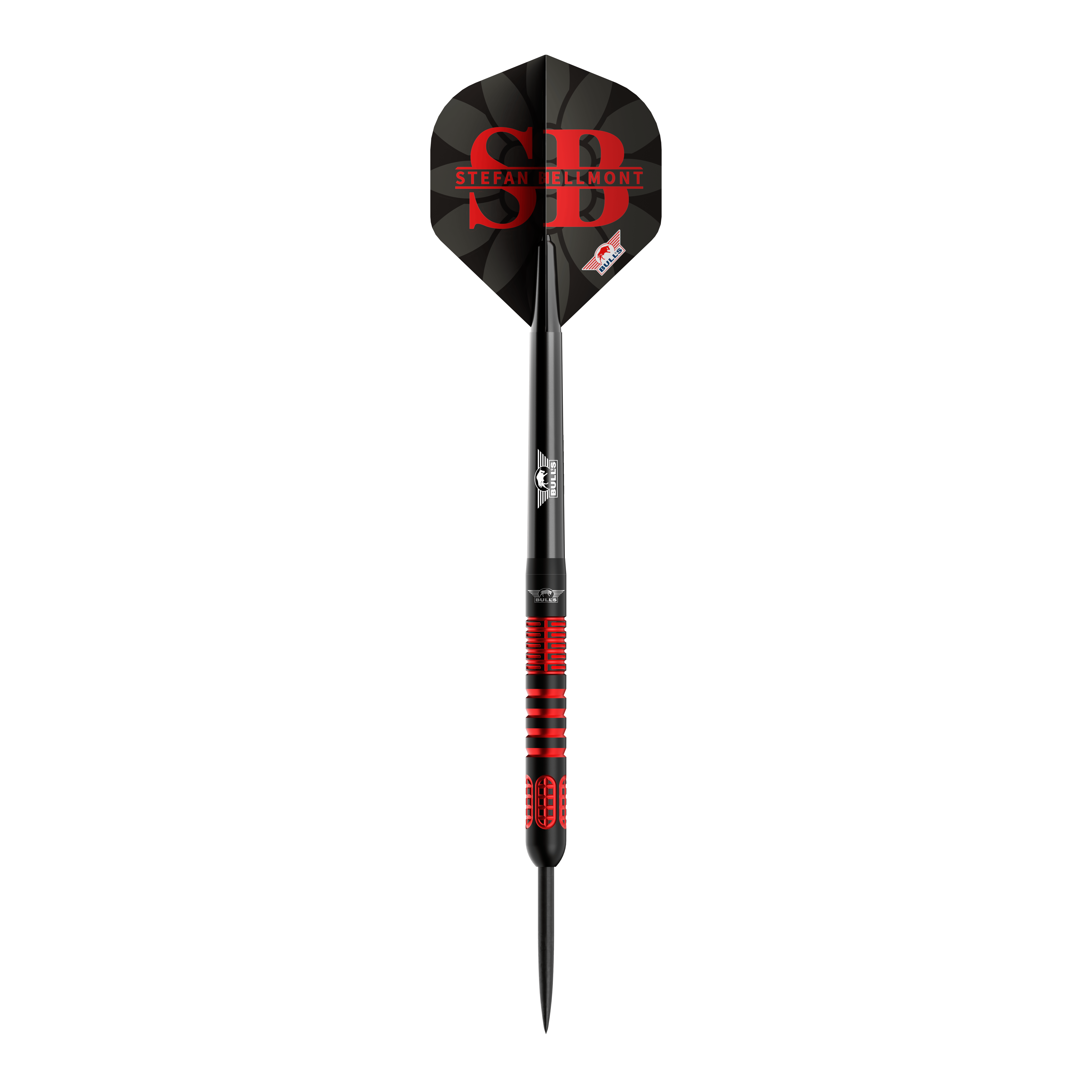 Ocelové šipky Bulls NL Stefan Bellmont 90 - 23g Diese Abbildung zeigt die Bulls NL Stefan Bellmont 90 Steeldarts 23g. Die Steeldarts zeichnen sich durch ihr stilvolles Design und hohe Qualität aus.