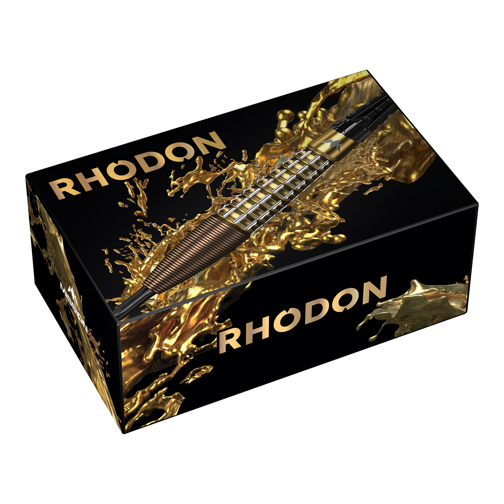 Ocelové šipky Mission Rhodon - 23g Hier ist das Produkt Mission Rhodon Steeldarts - 23g abgebildet. Die Steeldarts eignen sich ideal für Wettkämpfe und Training.