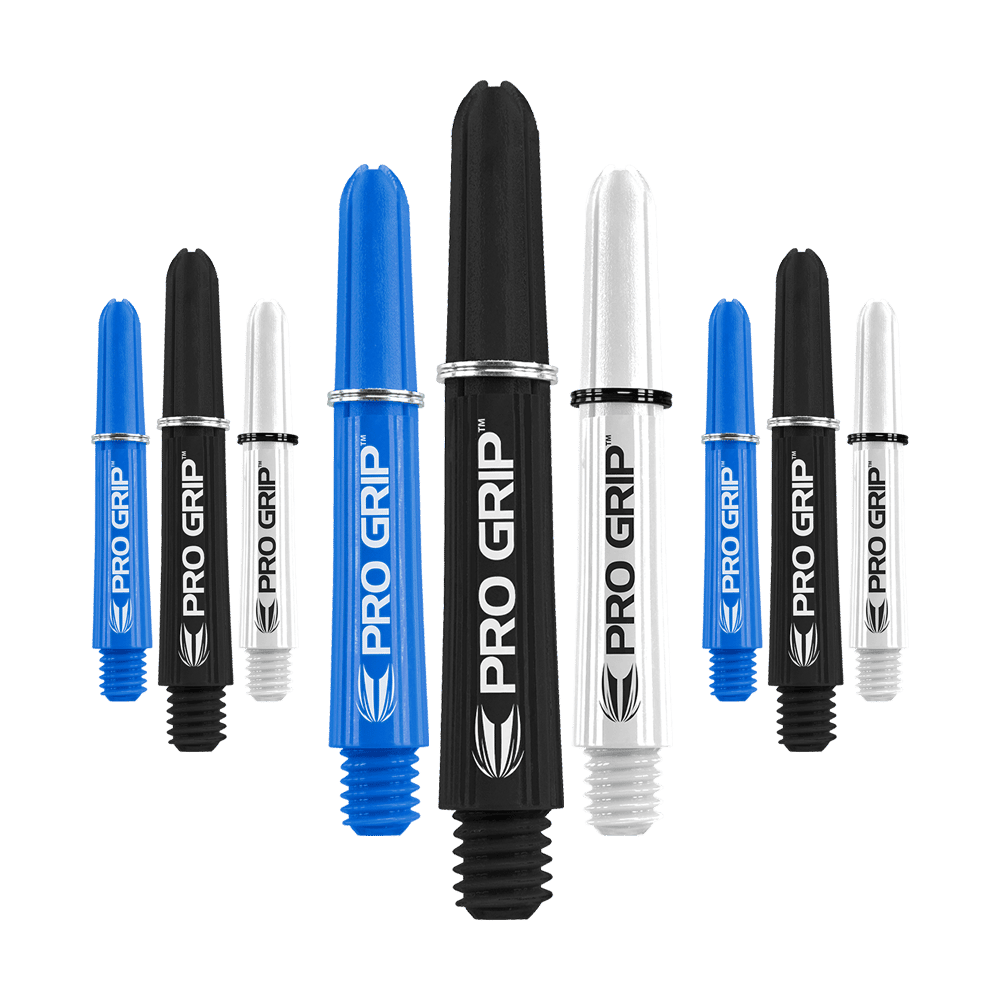 Target Pro Grip Shafts - 3 Sets - Schwarz Weiß Blau