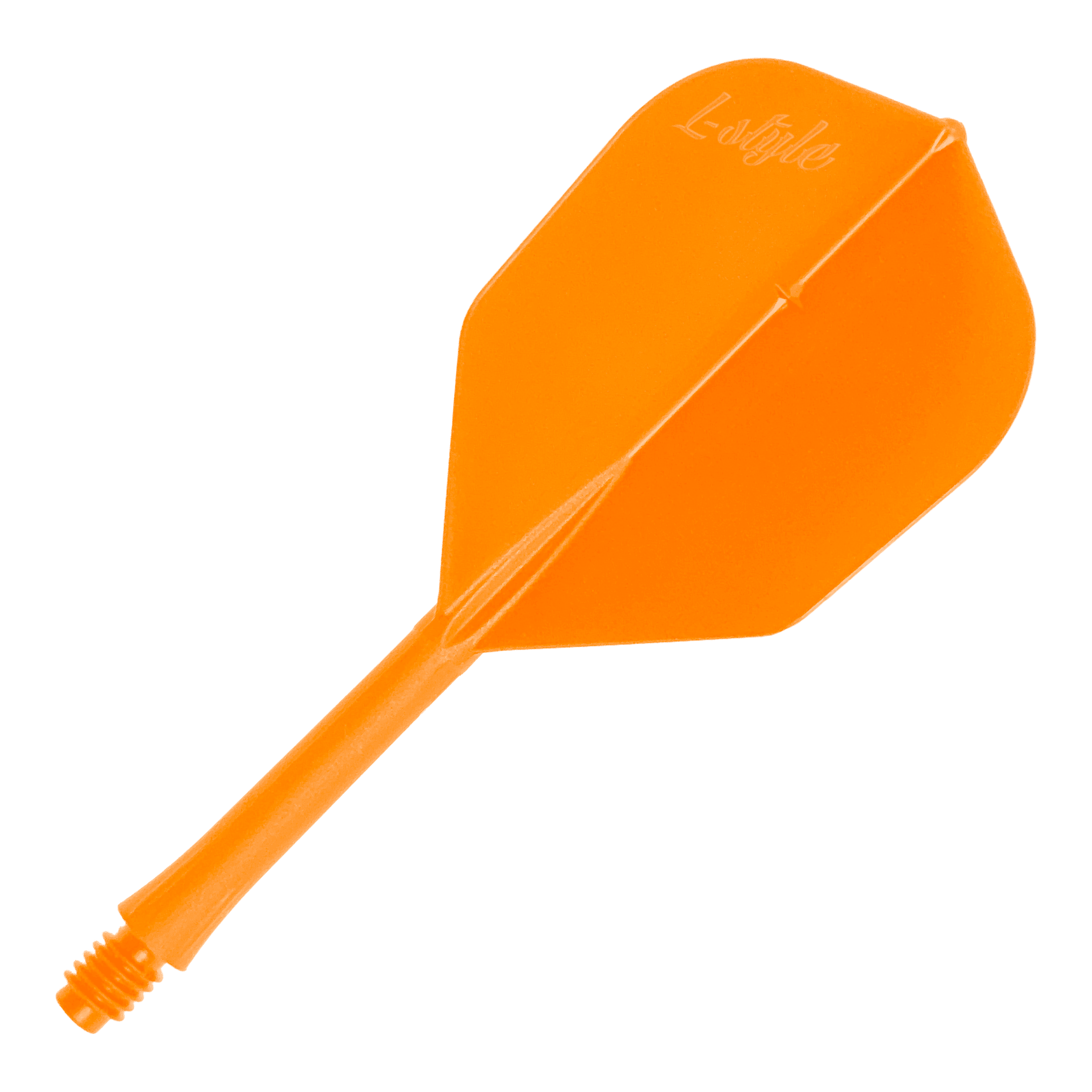 L-Style BarFlights 2BA L3 - 260 Ein Einzelstück eines BarFlight Dartflugs in Neonorange ist abgebildet. Das Produkt ist für Dartpfeile geeignet.