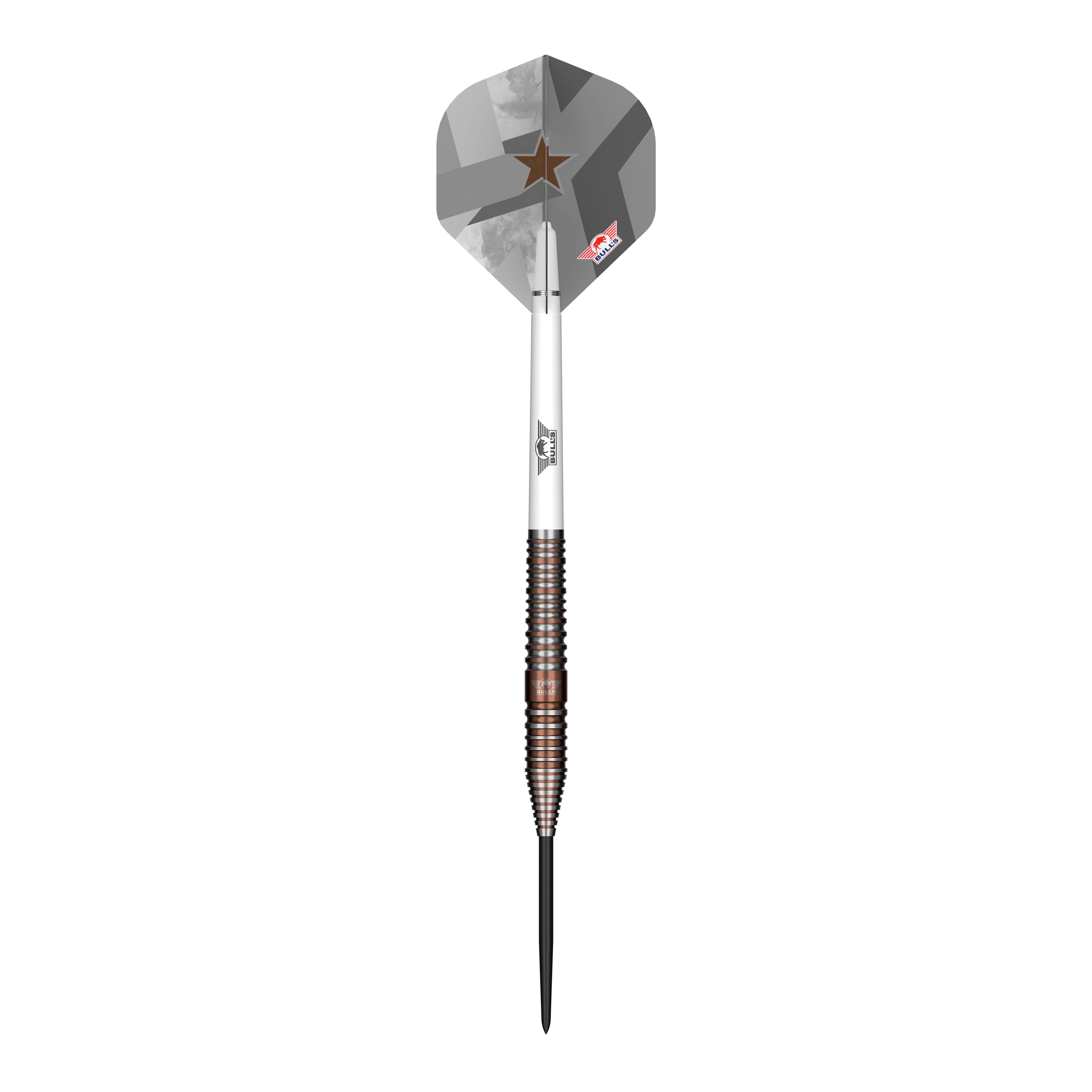 Ocelové šipky Bulls NL Max Hopp E5 Abgebildet ist der Bulls NL Max Hopp E5 Steeldarts. Der Dartpfeil hat ein modernes Design und eignet sich für Steeldart-Spieler.