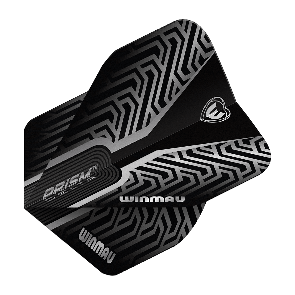 Dies ist ein Satz Winmau Prism Delta Silver No2 Standard Flights. Die Abbildung zeigt die Produktdetails dieser Darts-Flights.