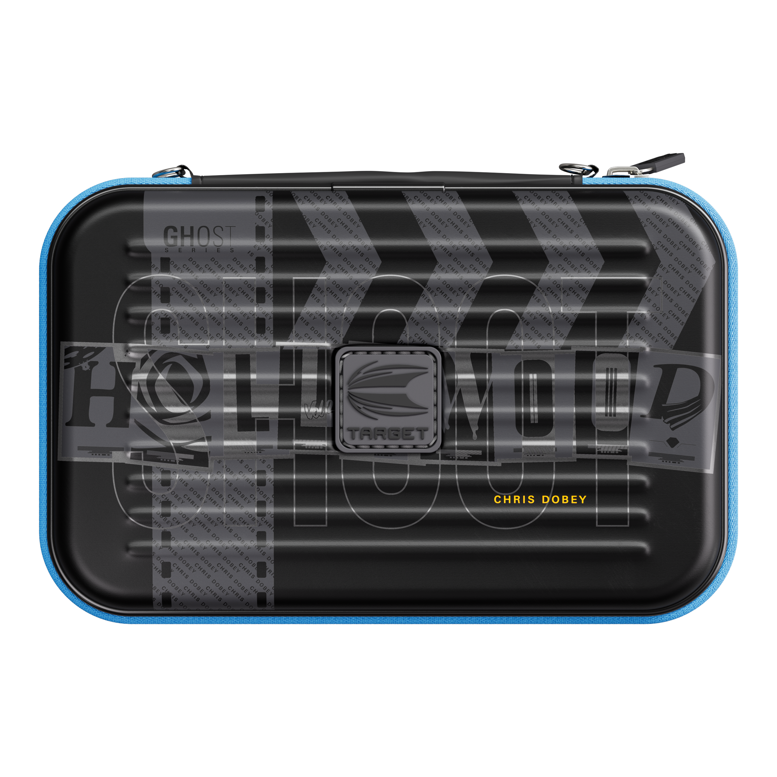 Das Bild zeigt das Takoma XL Ghost Series Chris Dobey Dartcase. Das Case schützt und organisiert Dartpfeile optimal.