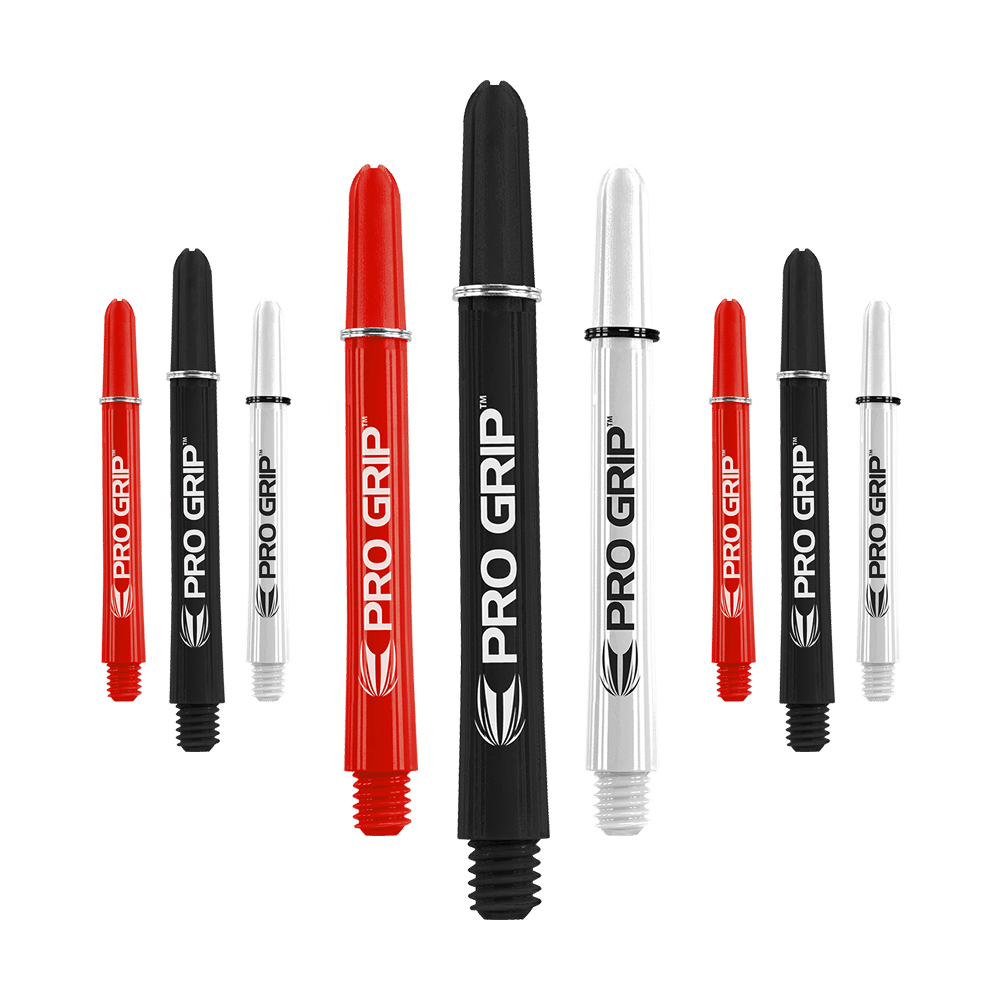 Target Pro Grip Shafts - 3 Sets - Schwarz Weiß Rot