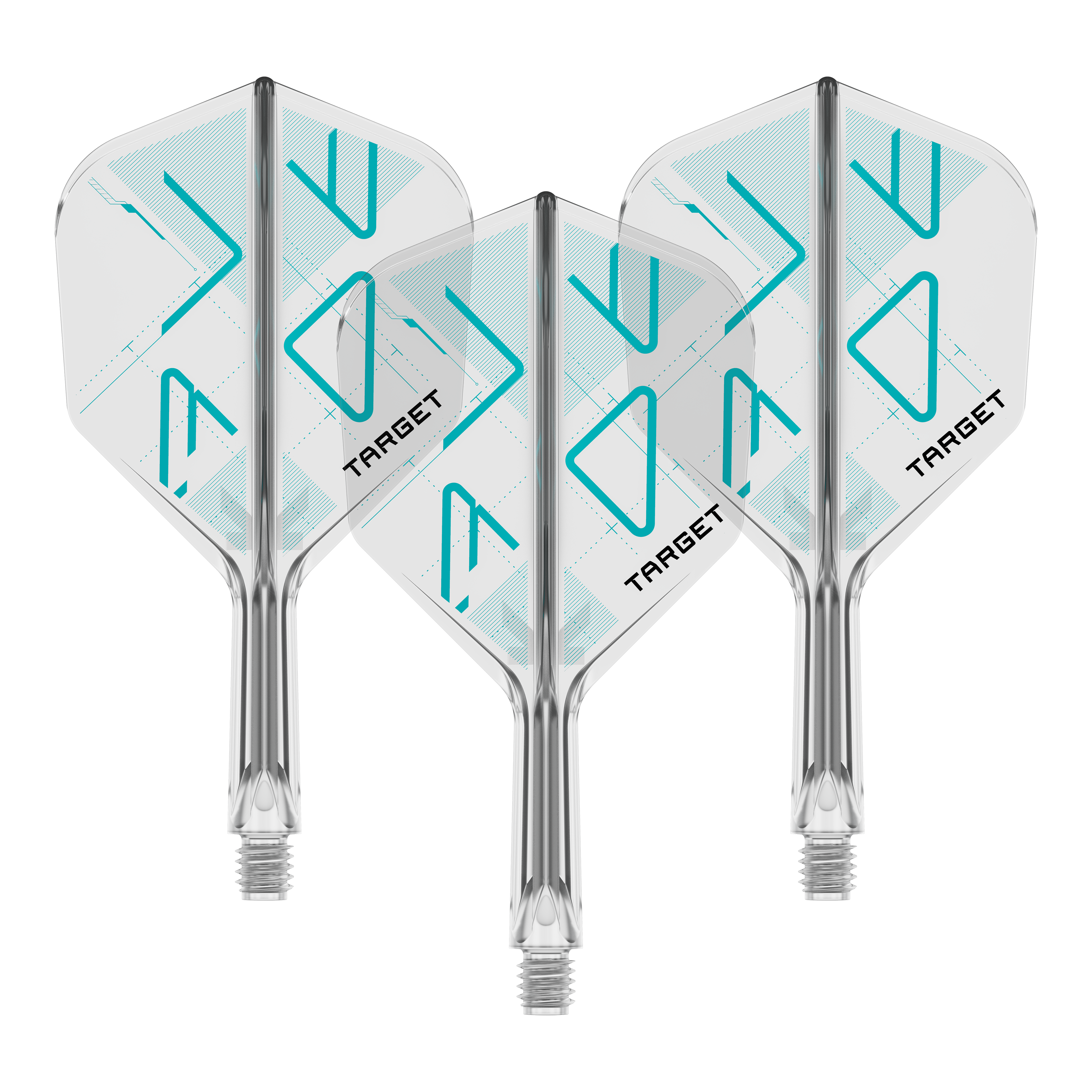 Ein Bild eines Sets von Dart-Flights. Dies ist das Target K-Flex Rove No6 Flights 19mm 1Set.