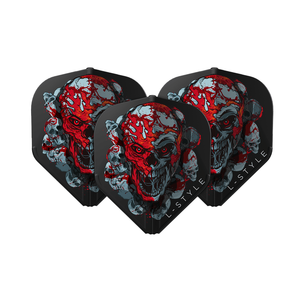 Letky L-Style Ryan Searle Signature V4 Black L1EZ Das Bild zeigt die L-Style Ryan Searle Signature V4 Black L1EZ Flights. Diese Flights bieten ein modernes schwarzes Design für Darts.