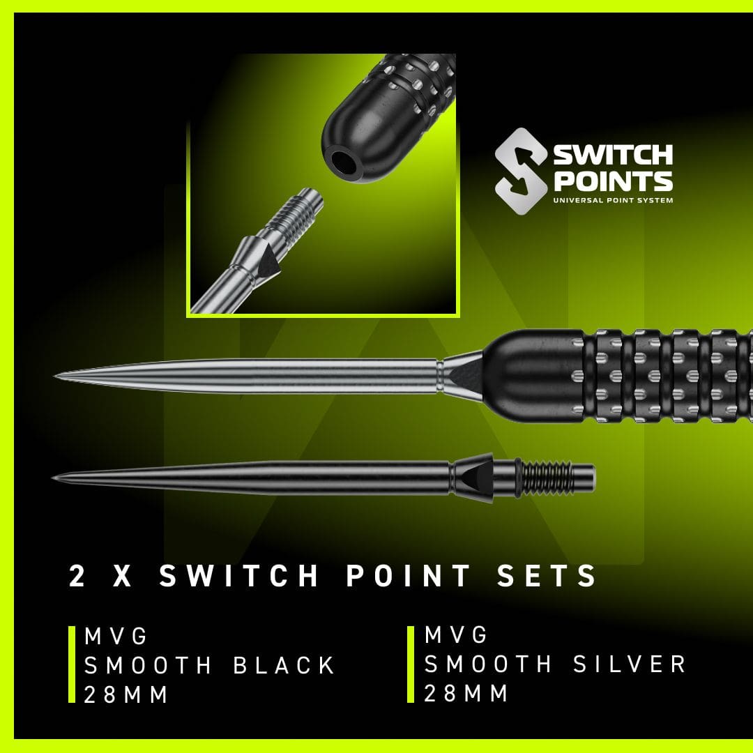 Ocelové šipky Winmau Michael Van Gerwen W-MAX Switch Point Ocelové šipky Winmau Michael Van Gerwen W-MAX Switch Point