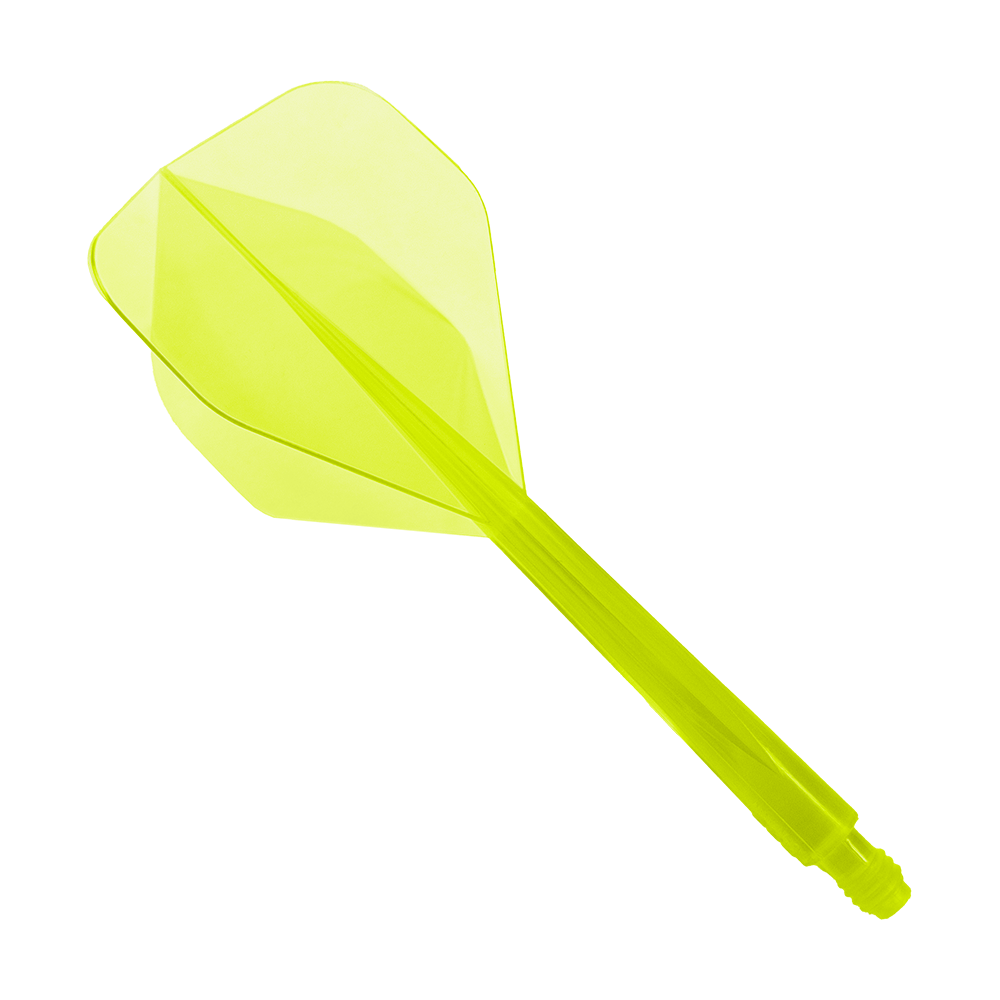 Condor_AXE_Neon_Flight_System_Gelb_Standard_1 Dies ist das Produkt "Condor Axe Neon Yellow Flight-System Standard". Es handelt sich um ein leuchtend gelbes Dart-Flightsystem mit einer Standard-Form.