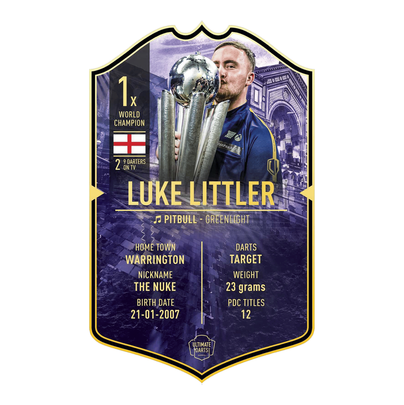 Ultimate Darts Card - Mistr světa Luke Littler