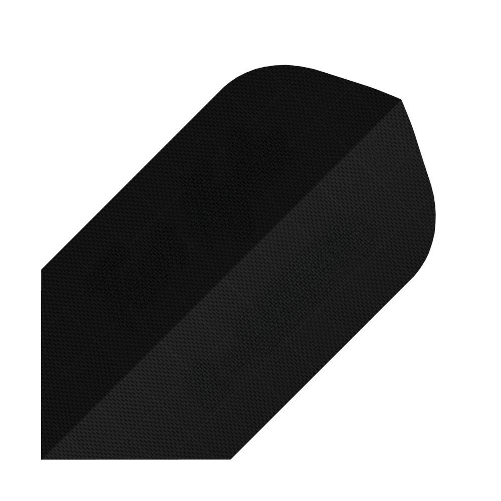 Nylonové letky - úzké - ČERNÉ Dies ist ein schwarzer Nylon-Stoff Slim Flight. Der Flight ist für Dartpfeile geeignet und hat eine schlanke Form.