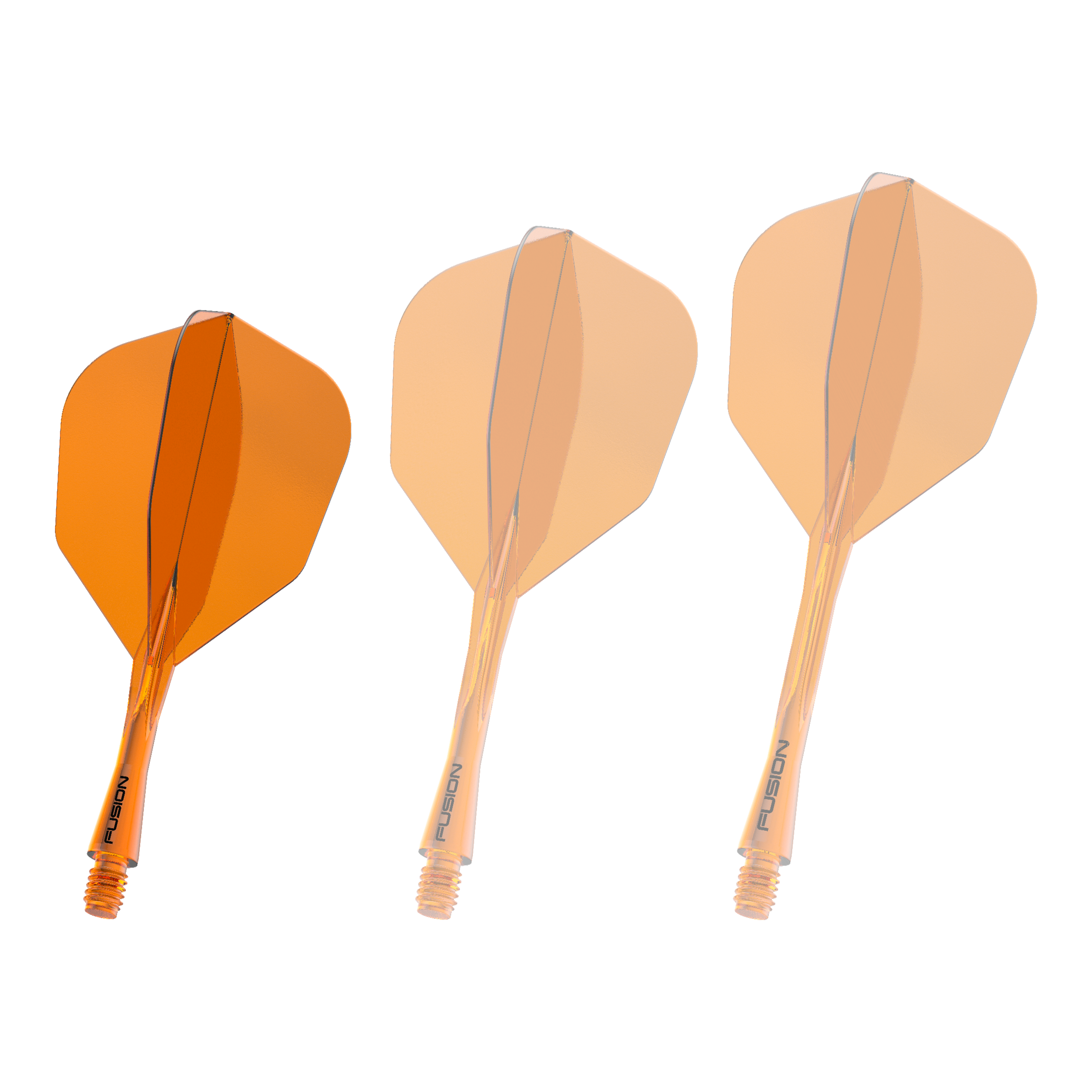 Letka Winmau Fusion System č. 6 neonově oranžová Das Bild zeigt das Winmau Fusion Flight Shaft System No6 in der Farbe Neon Orange mit einer Länge von 22 mm. Es handelt sich um eine weitere Ansicht des Produkts.