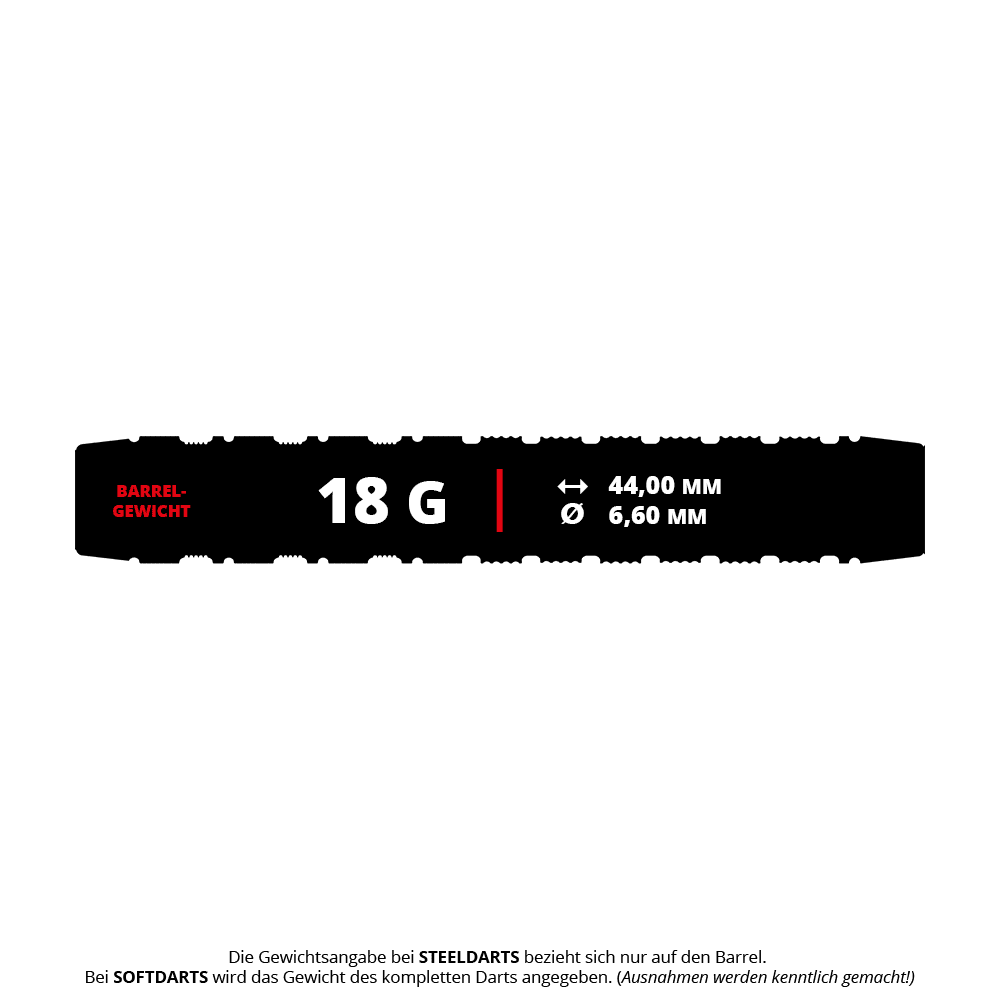 Das Bild zeigt die Target Japan Prime Series George Nishitani Raptor GEN6 Softdarts mit 19,5g. Diese hochwertigen Softdarts sind ideal für Präzisionsspiele geeignet.