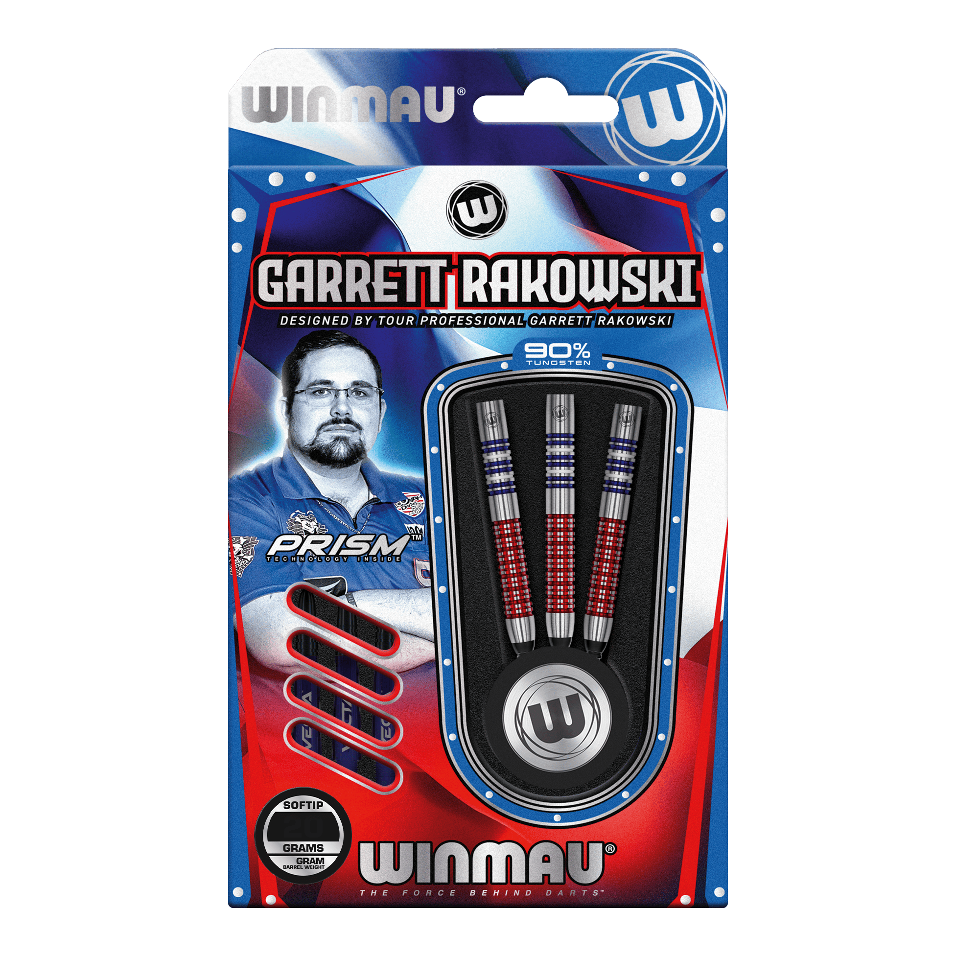 Winmau Garret Rakowski měkké šipky - 20g