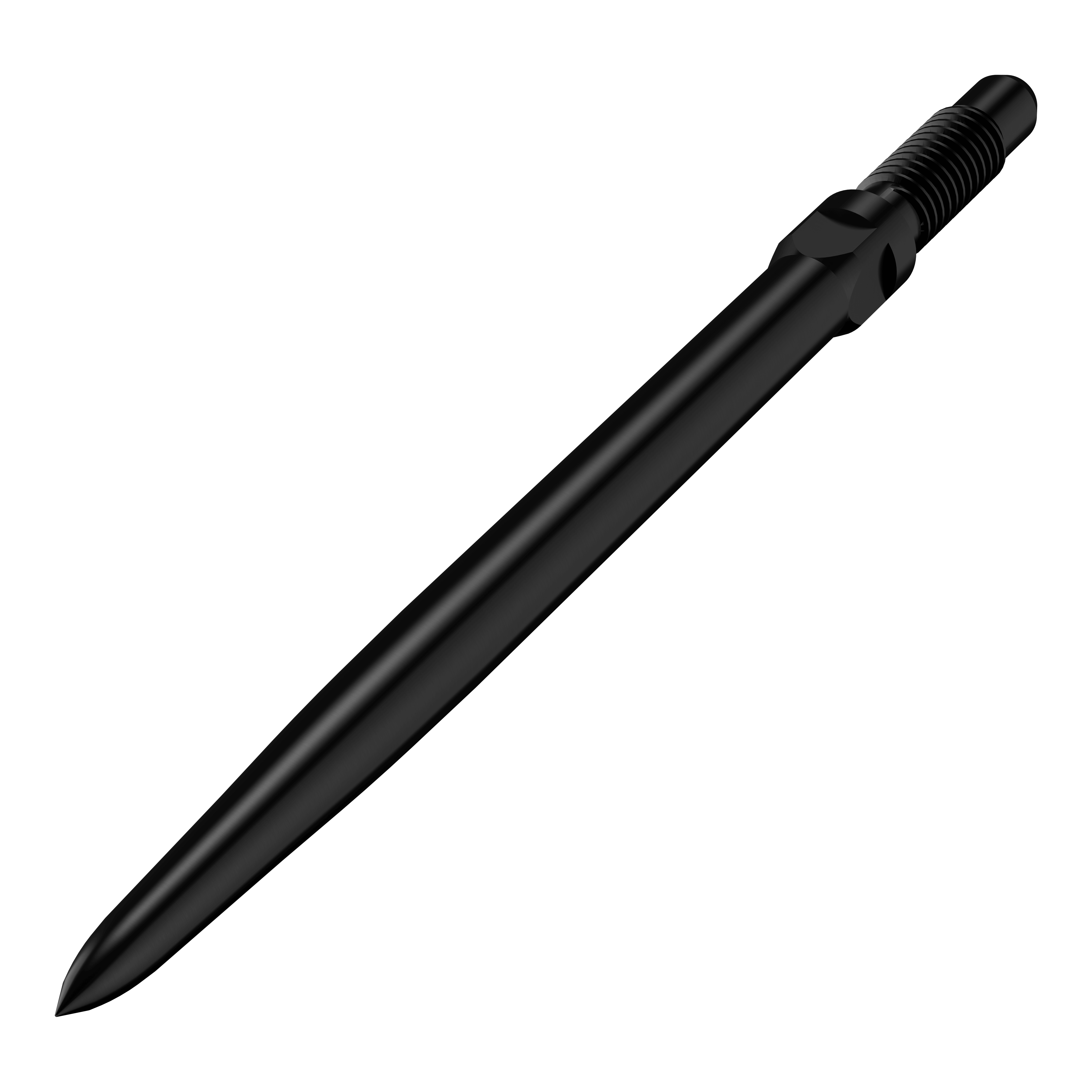 Špičky šipek Bulls NL Convertible Point - hladké - černé Das Bild zeigt einen Artikel mit dem Namen BU57700_BullsNL_Convertible_Points_Smooth_Schwarz_32mm_2. Abgebildet sind wahrscheinlich schwarze, glatte Dartspitzen in der Größe 32 mm.