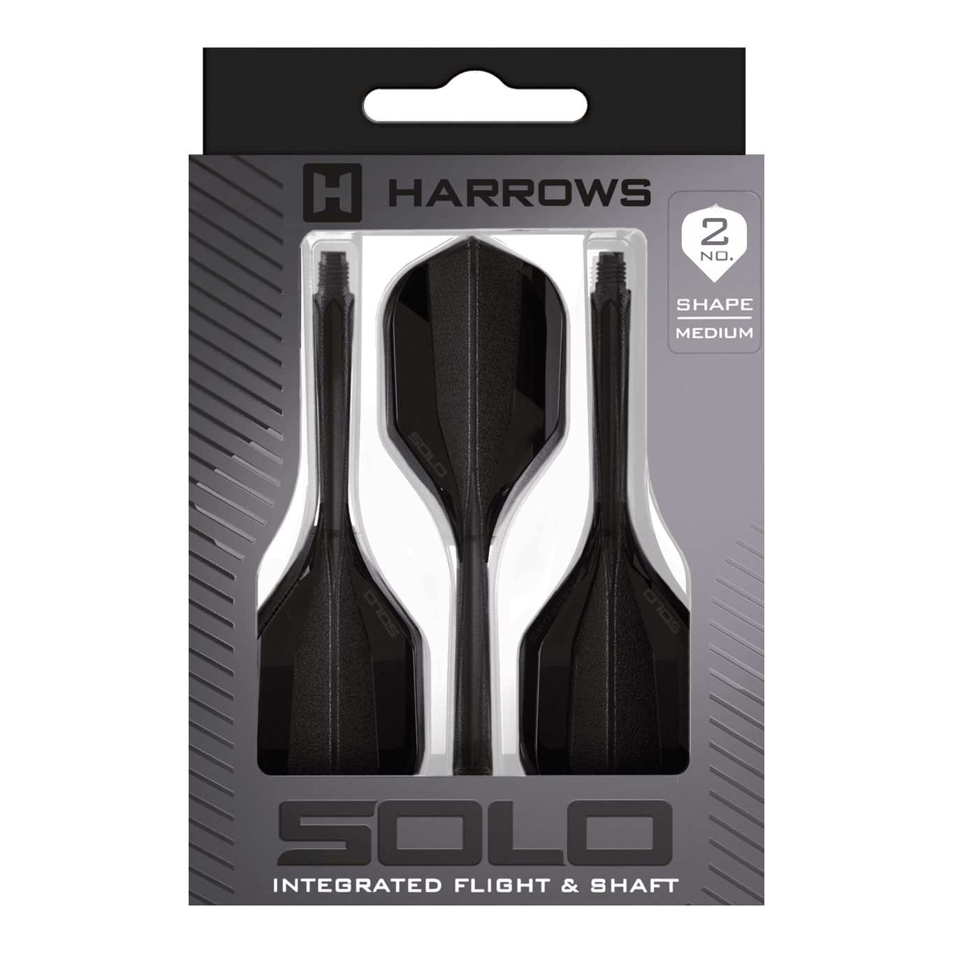 Harrows Solo No2 Flight-Shaft-System - Schwarz Harrows Solo No2 Flight-Shaft-System - Schwarz