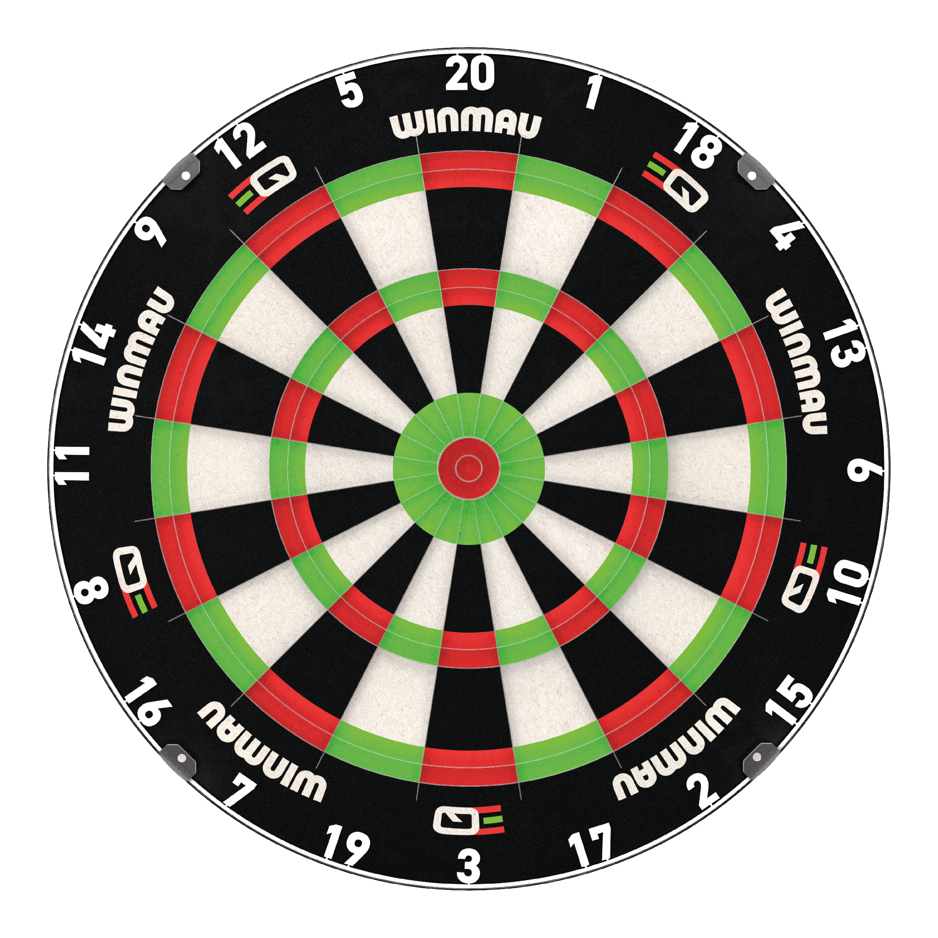 Winmau ekvalizér ocelový terč Das Bild zeigt das Winmau Equalizer Steeldartboard. Es handelt sich um ein professionelles Steeldartbrett für Dartspieler.