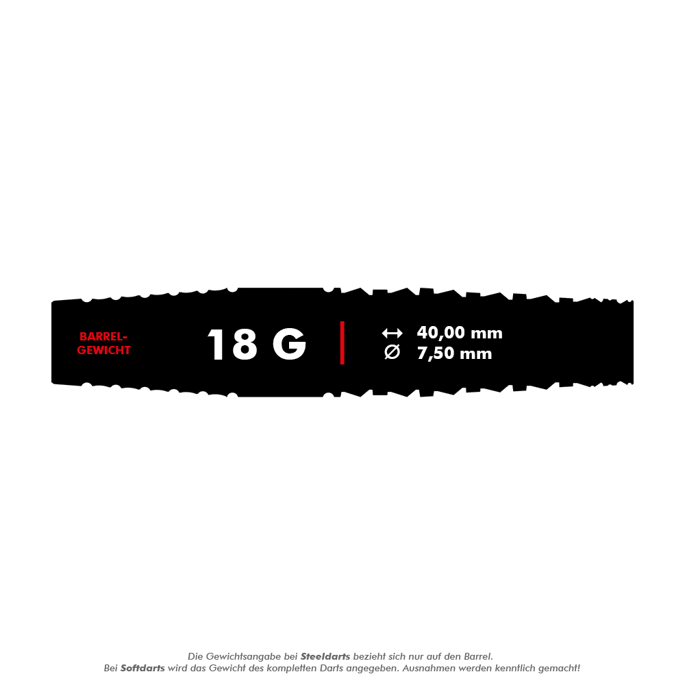 Target Japan Black Marque PW měkké šipky - 18g