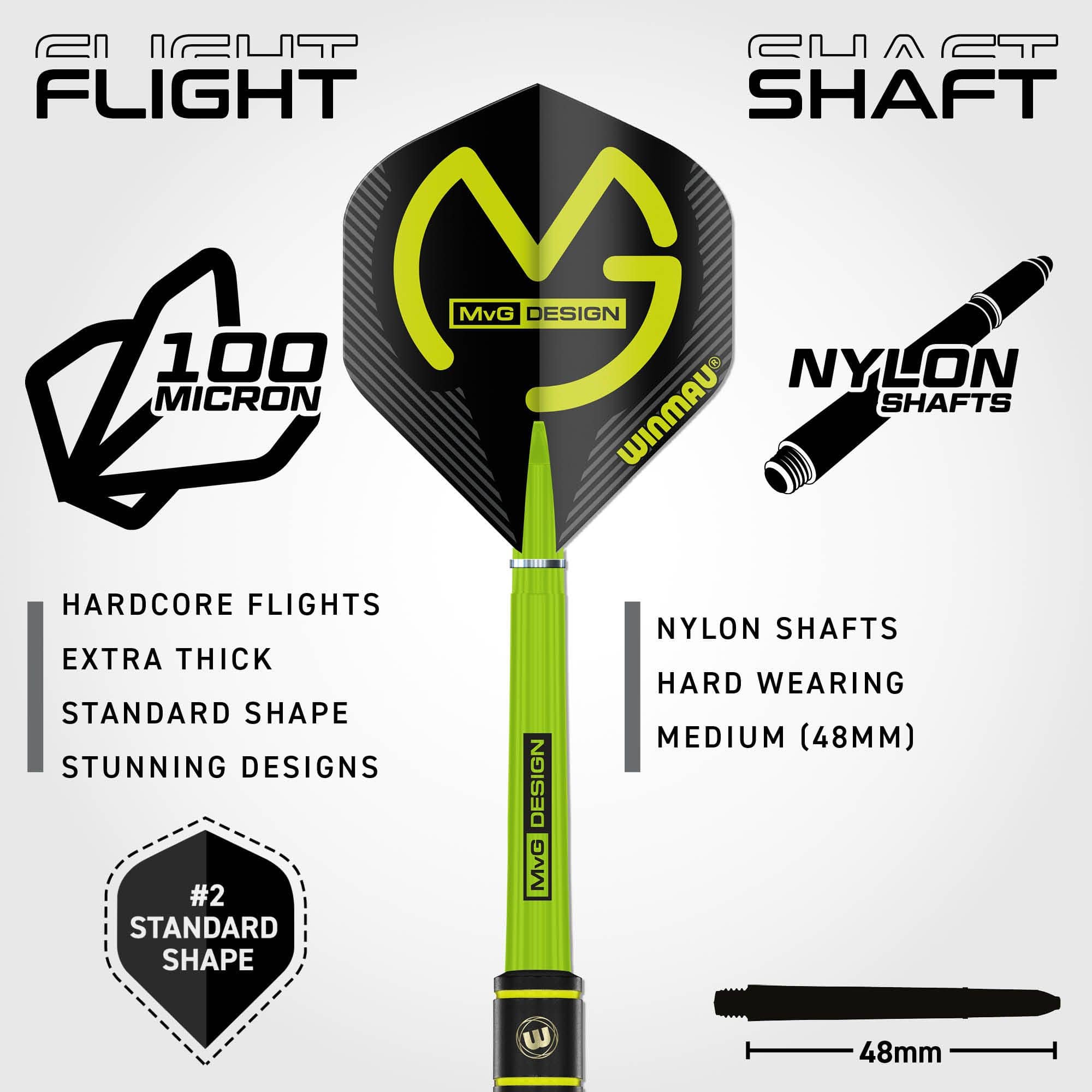 Ocelové šipky Winmau Michael Van Gerwen - 21 g