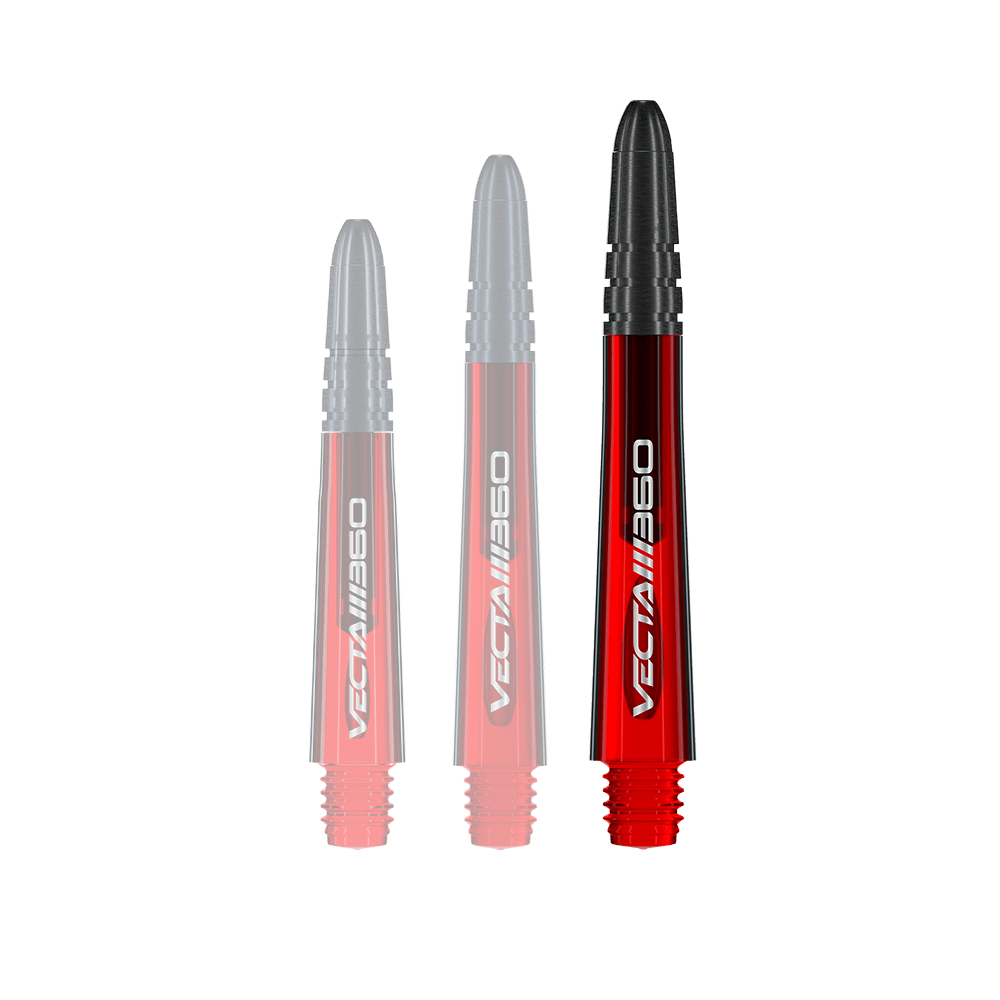 Násadky Winmau Vecta Blade 360 - červené Dieses Bild zeigt einen roten Dart-Schaft mit dem Namen 7025-219_Winmau_Vecta_Blade360_Shafts_Rot_40mm_1. Das Produkt ist 40 mm lang und hat ein schlichtes Design.