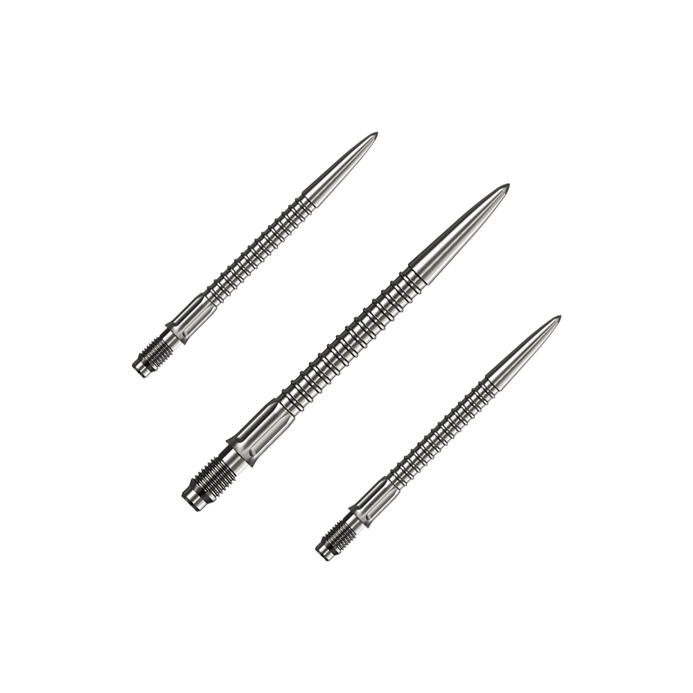 Špičky na šipky Mission R2.5 Rapid Point GV1 - stříbrné Abgebildet ist ein Set Mission R25 Rapid Point GV1 Dartspitzen in Silber mit 30mm Länge. Das Set eignet sich als Zubehör für Dartspieler.