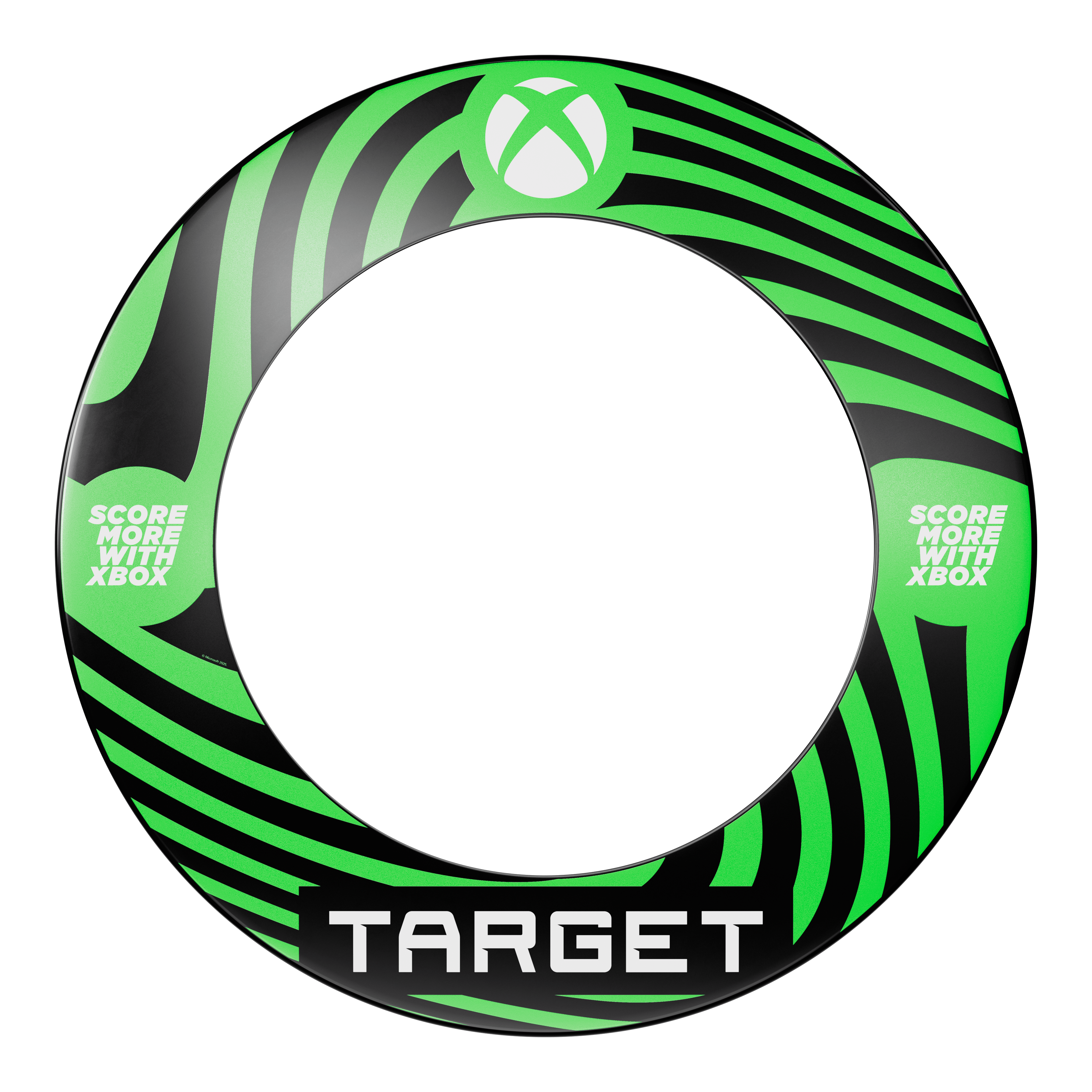Sada prostorového prostoru pro terč Target Xbox Abgebildet ist das Target Xbox Dartboard Surround Bundle. Dieses Produkt bietet einen Schutzrahmen für die Dartscheibe.