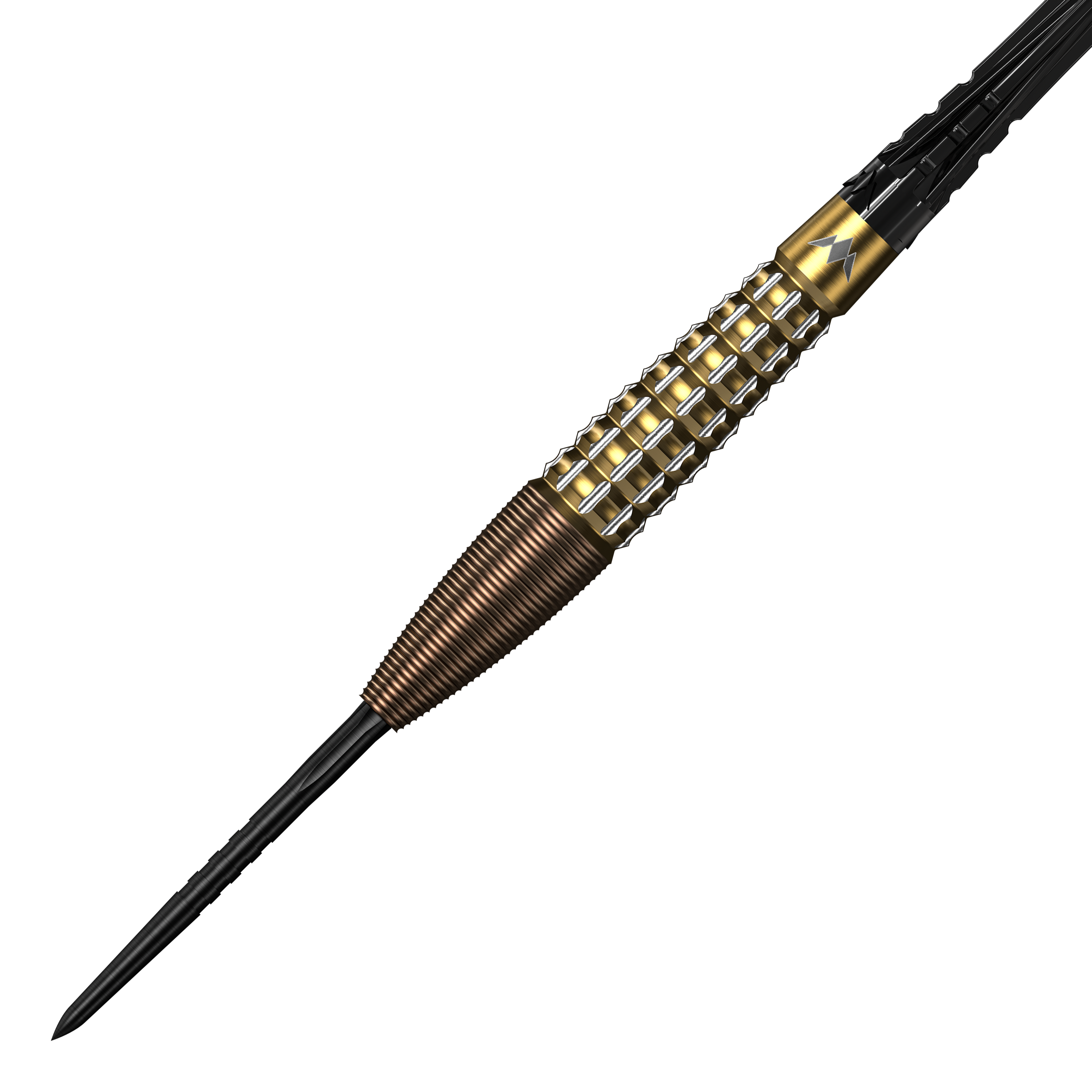 Ocelové šipky Mission Rhodon - 23g Das Bild präsentiert die Mission Rhodon Steeldarts - 23g. Diese Steeldarts bieten ein ansprechendes Design und gute Spieleigenschaften.
