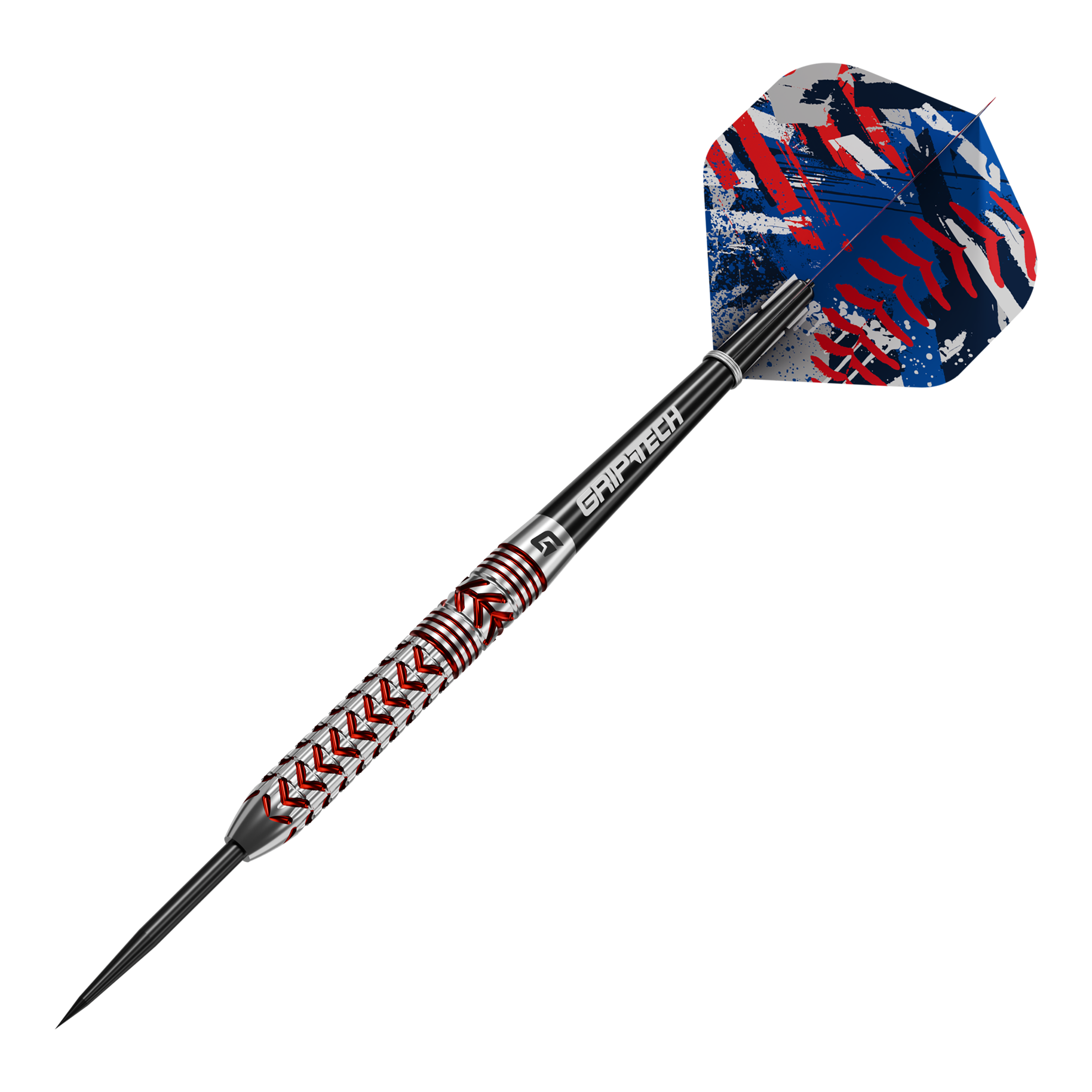 Šipky GOAT Curveball ocelové Abgebildet sind die GOAT Curveball Steeldarts. Die Steeldarts werden aus einer anderen Perspektive gezeigt.
