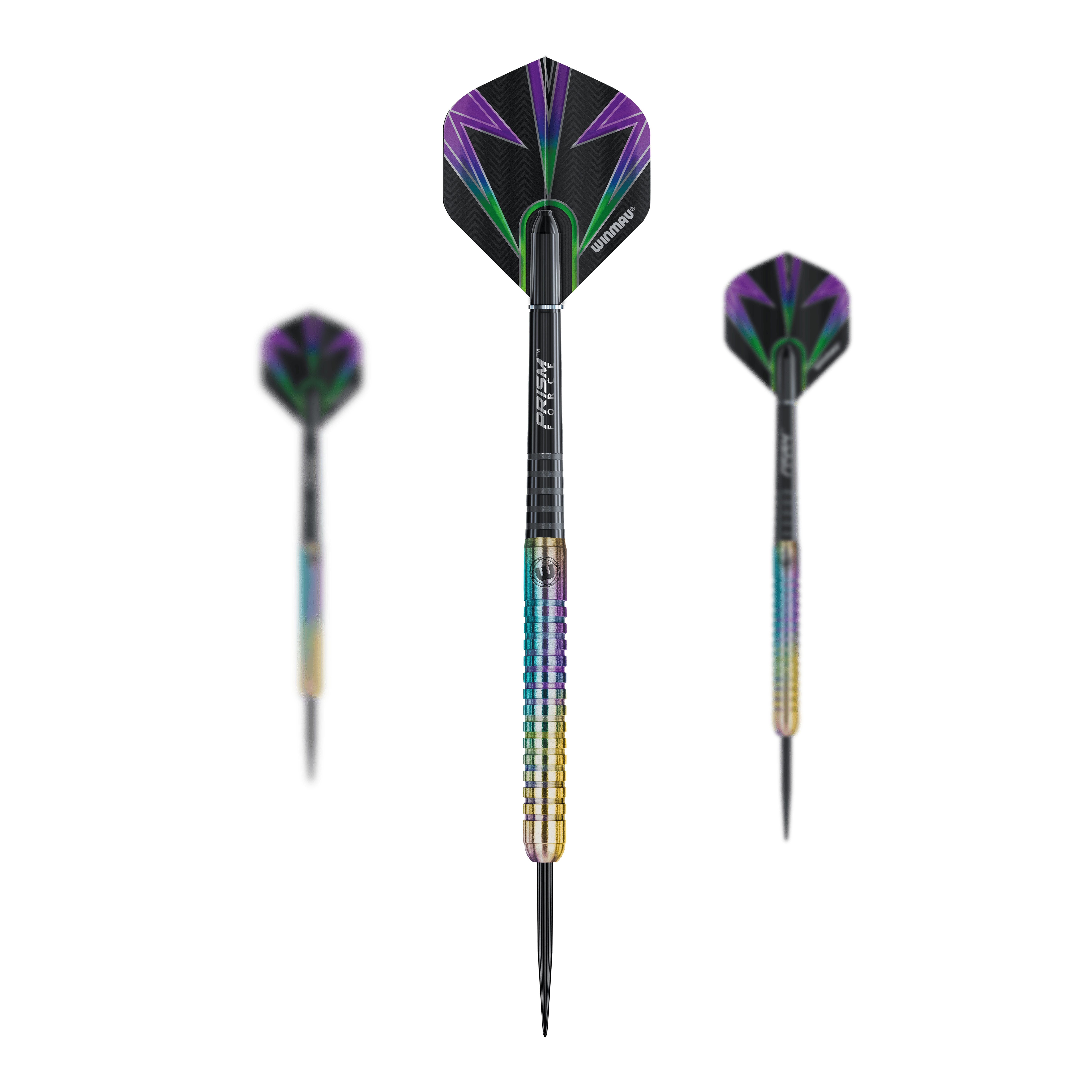 Ocelové šipky Winmau Foxfire Urban Ein Set der Winmau Foxfire Urban Steeldarts ist hier abgebildet. Das Produkt besteht aus mehreren Darts.