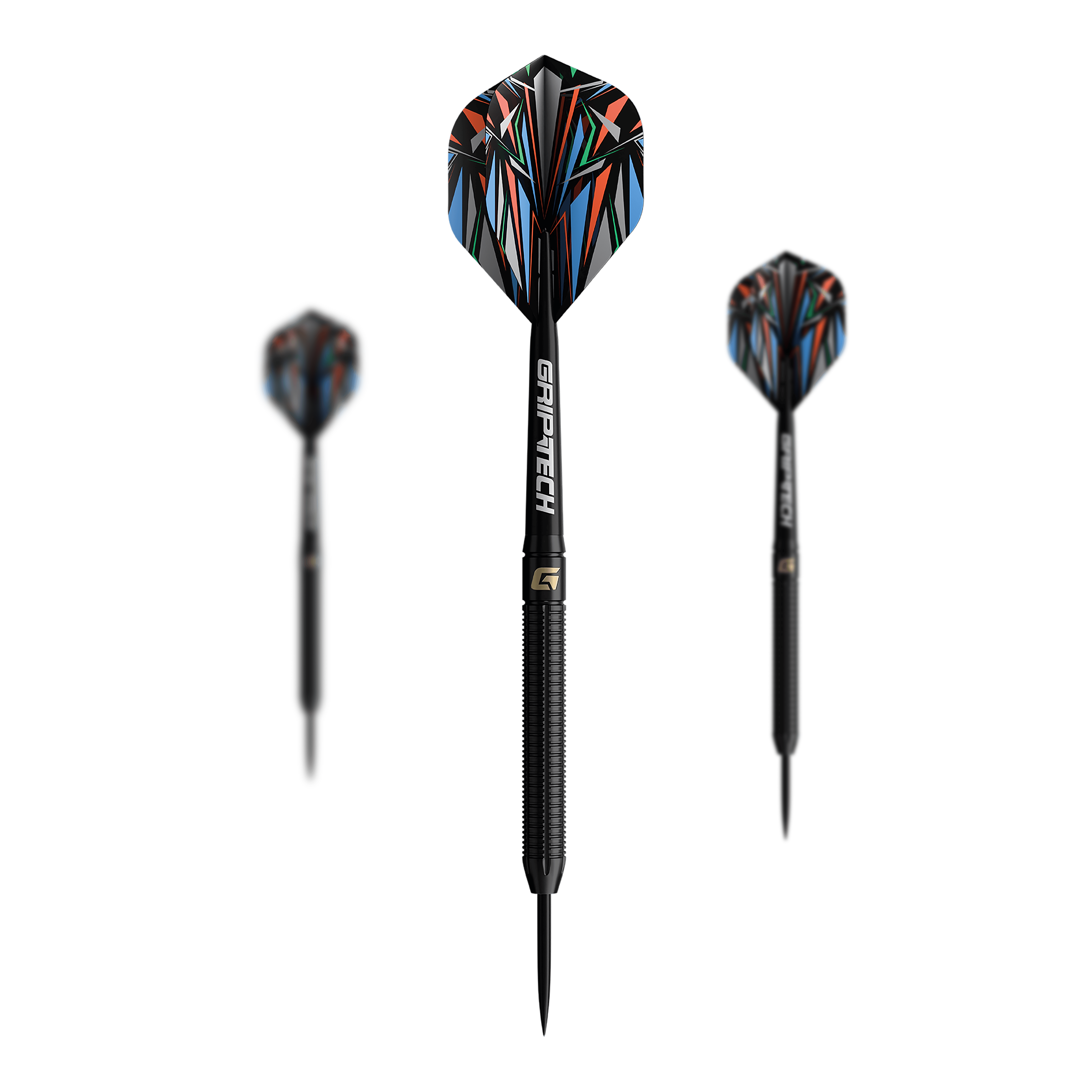 Šipky GOAT Athlete černé wolframové oceli Das Bild zeigt die GOAT Athlete Black Tungsten Steeldarts. Die Darts haben ein elegantes, schwarzes Design und sind aus Wolfram gefertigt.