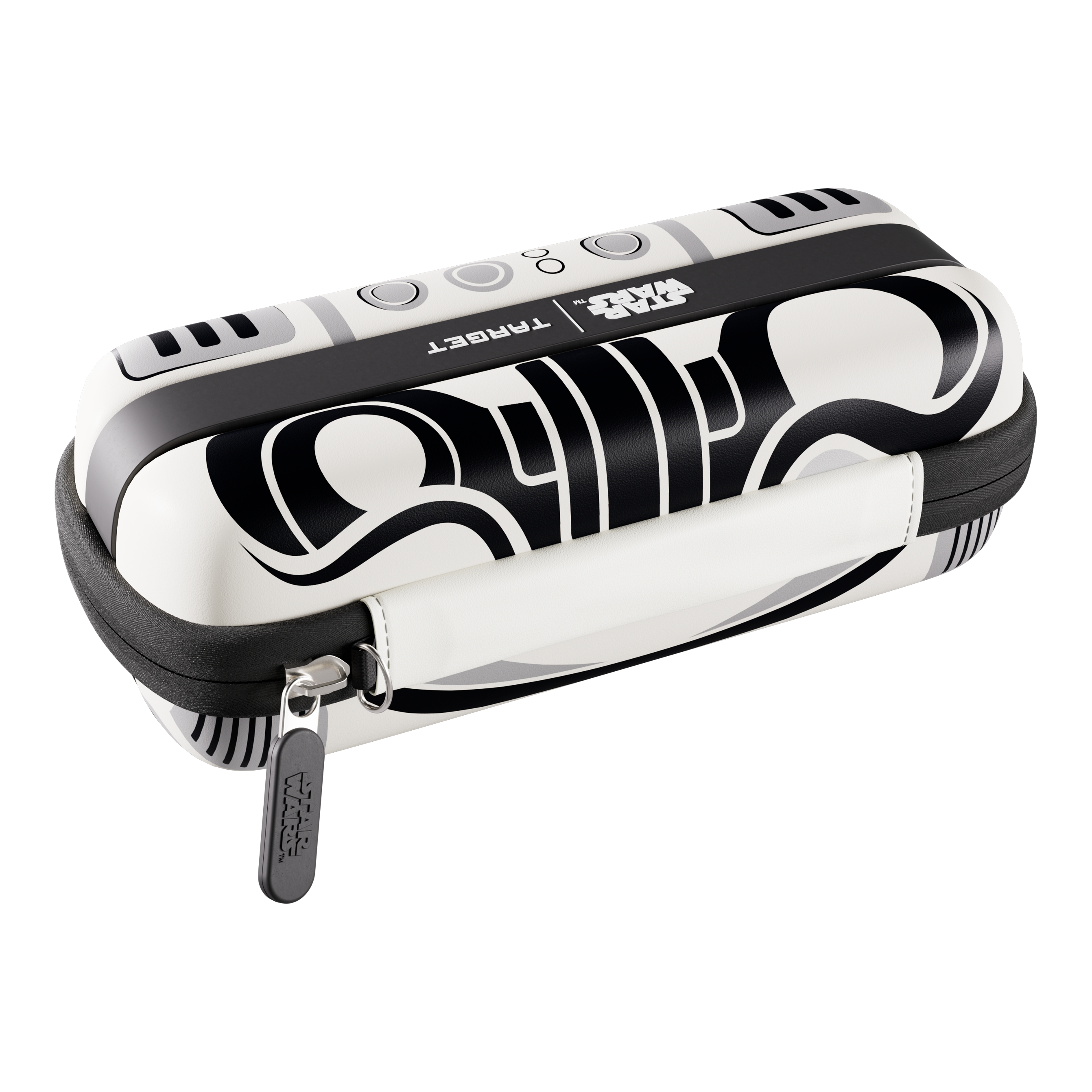 Pouzdro na šipky Target Star Wars Boa – Stormtrooper Abgebildet ist das Target Star Wars Boa Dartcase – Stormtrooper. Die Tasche bietet stilvollen Schutz für Dartzubehör im Star Wars Stil.