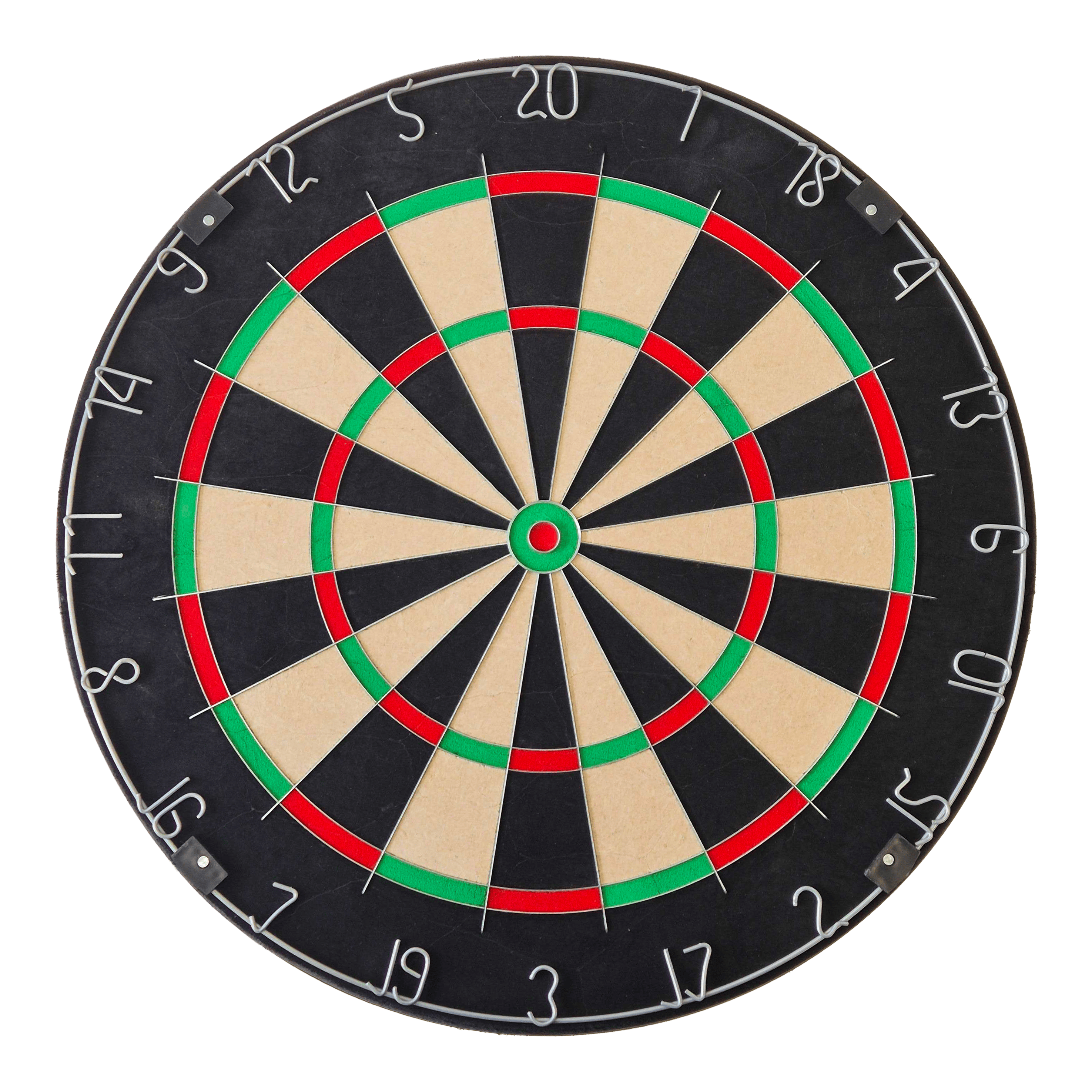 Das Bild zeigt ein Dartboard mit Wunschtext. Das Produkt ist rund und hat einen traditionellen silbernen Ring.