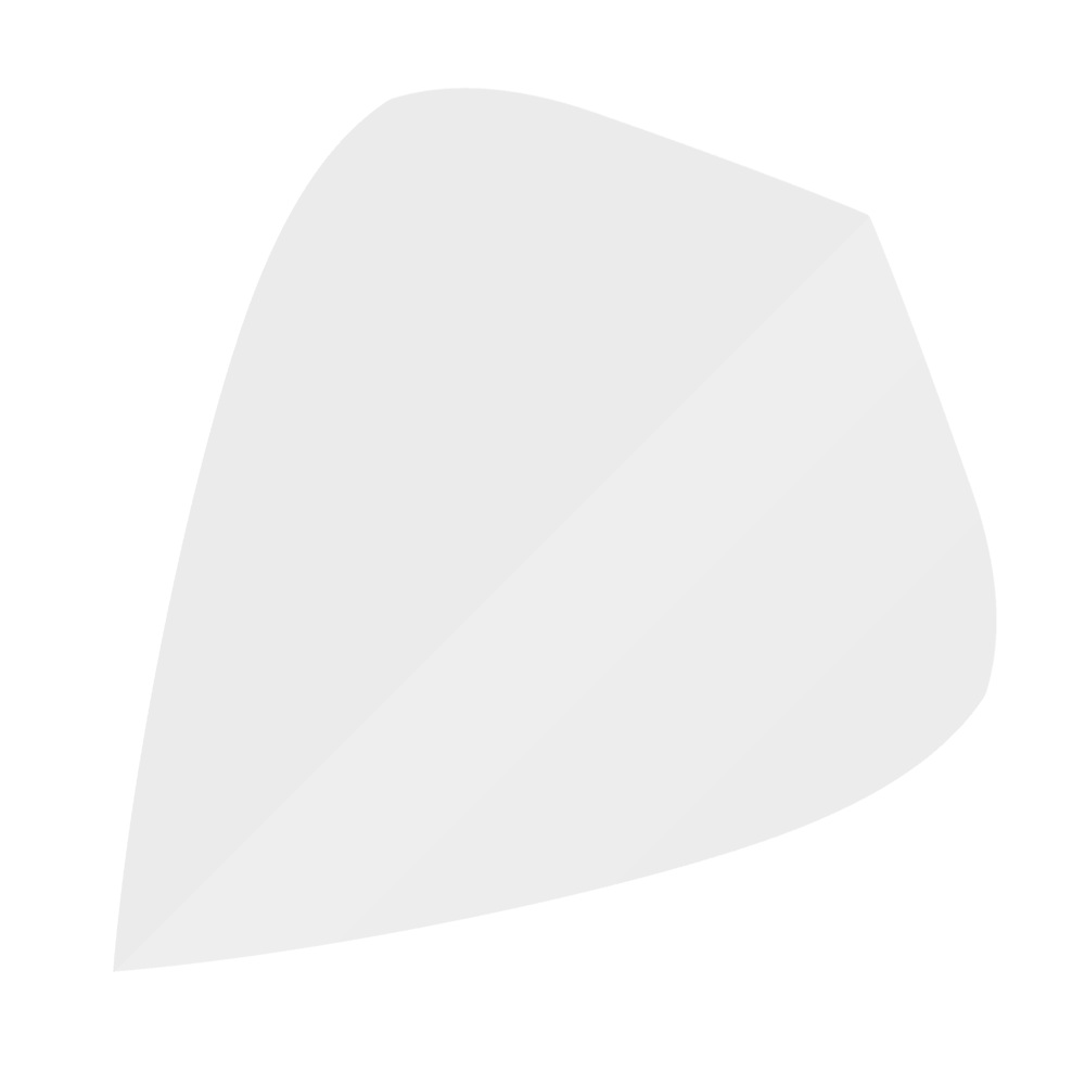 MCD159_Kite_Flight_Weiss_1 Das Bild zeigt ein weißes, dreieckiges Poly-Plain Kite Flight. Es handelt sich um ein einfaches und schlichtes Produktdesign ohne Muster oder Aufdruck.