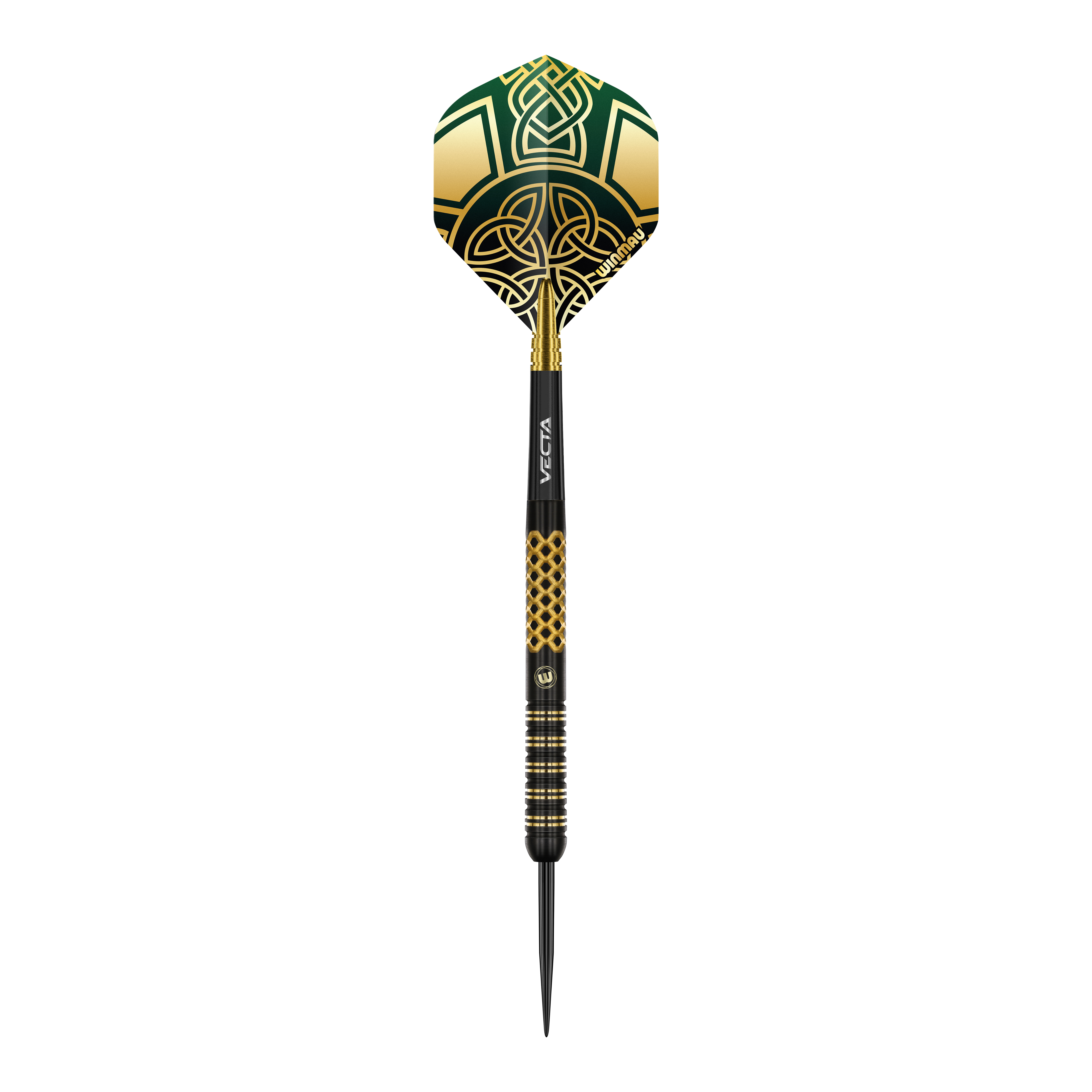 Die abgebildeten Darts sind Winmau Brendan Dolan Signature Series Steeldarts. Sie zeichnen sich durch ihre spezielle Form und Verarbeitung aus.