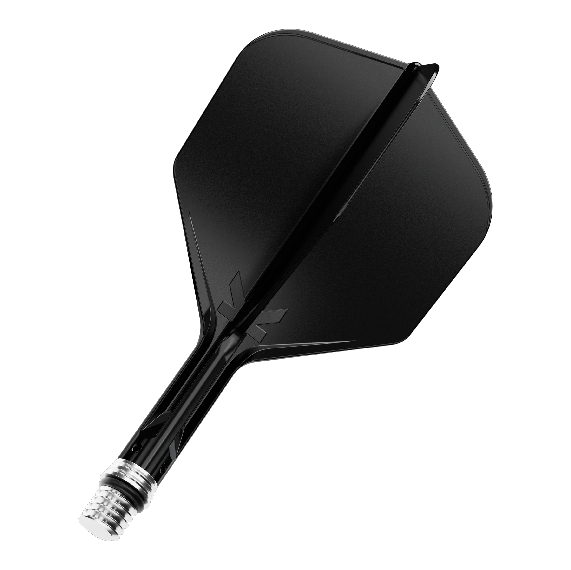 Letky Target K-Shift č. 6 - černé Gezeigt ist ein einzelner Dart Flight in Schwarz, Modell KShift No6, 19mm. Es ist ein Zubehörteil von Target.