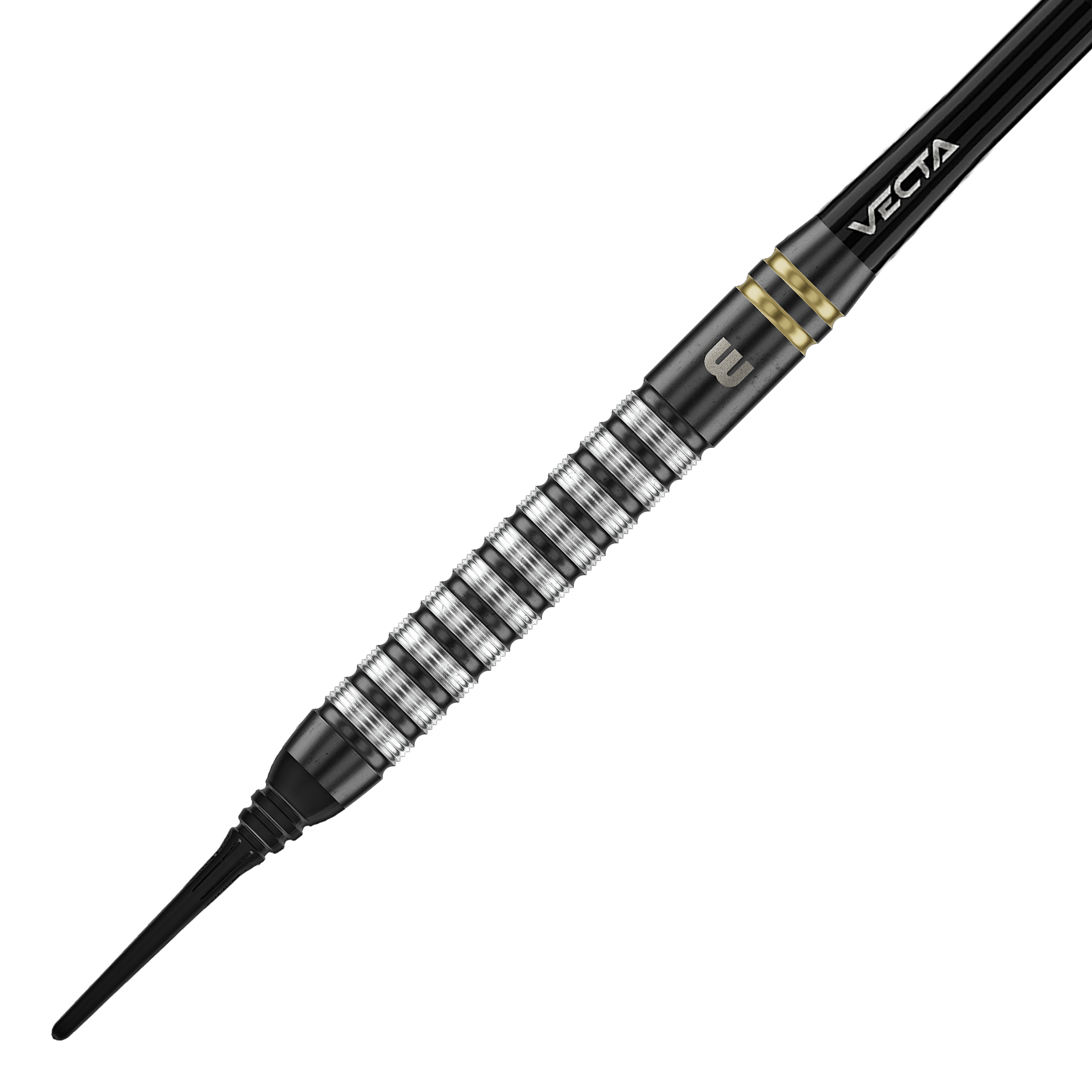 Winmau Gian Van Veen TS měkké šipky - 18g Auf dem Bild sind die Winmau Gian Van Veen TS Softdarts 18g. Die Darts sind in unterschiedlichen Perspektiven fotografiert.