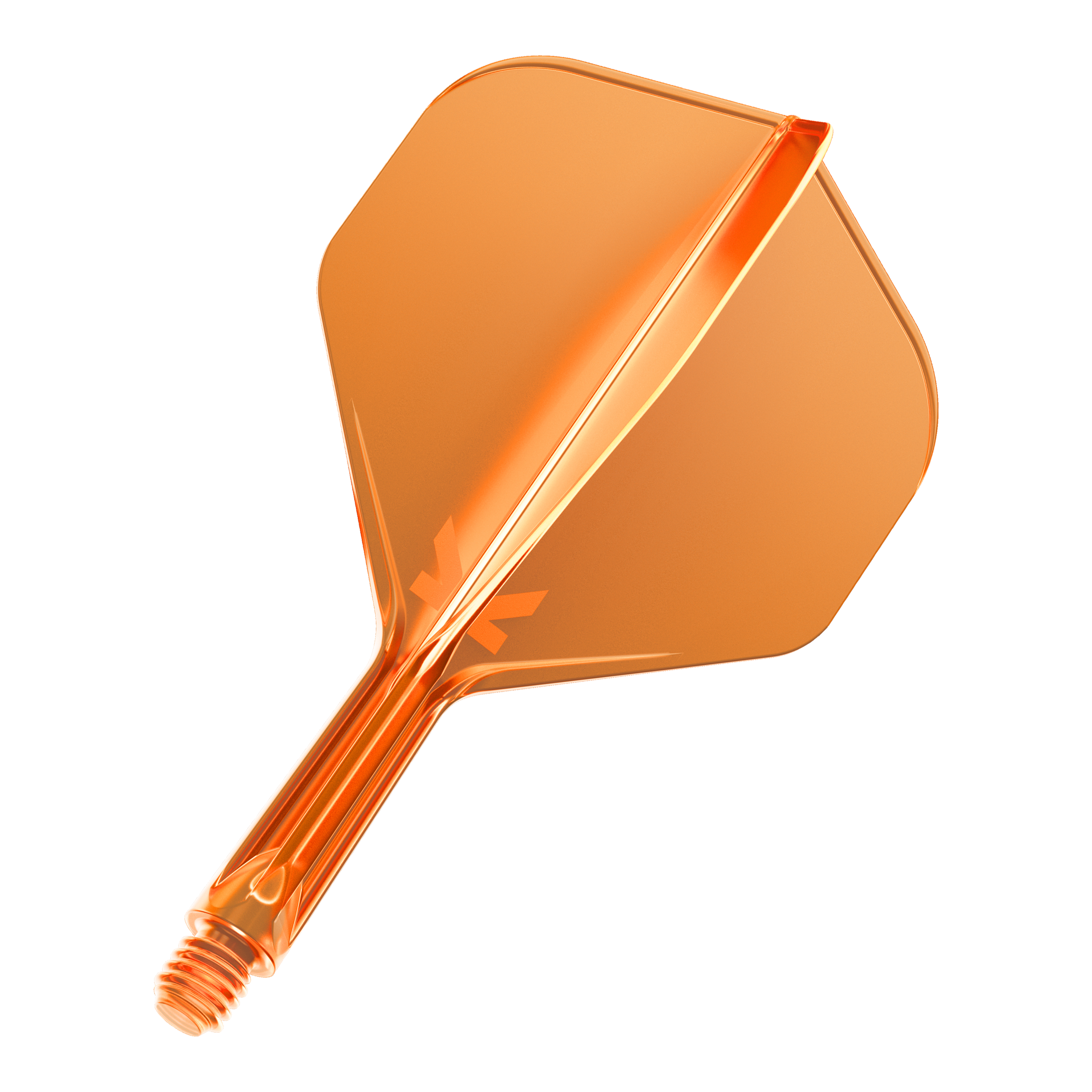 Standardní letový systém Target K-Flex No2 - neonově oranžový Dies ist ein neonorangefarbener Dartflight mit einem integrierten Schaft. Er hat eine glänzende Oberfläche und eine standardisierte Form.