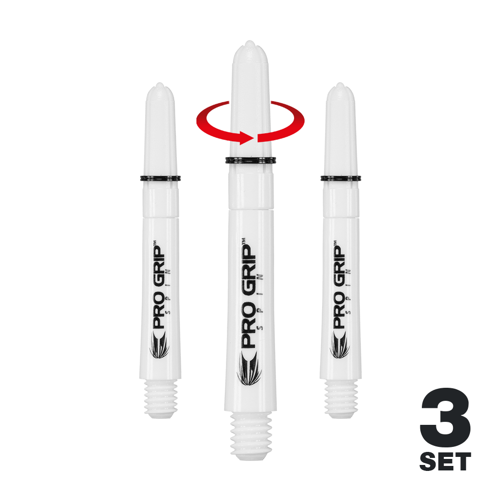 Spin Shafts Target Pro Grip - 3 sady - bílá