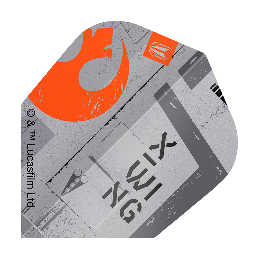 Lety Target Star Wars ProUltra X-Wing No.6 Zu sehen ist das Produkt Target Star Wars ProUltra X-Wing No6 Flights. Diese Dart-Flights zeigen ein X-Wing Design aus Star Wars.