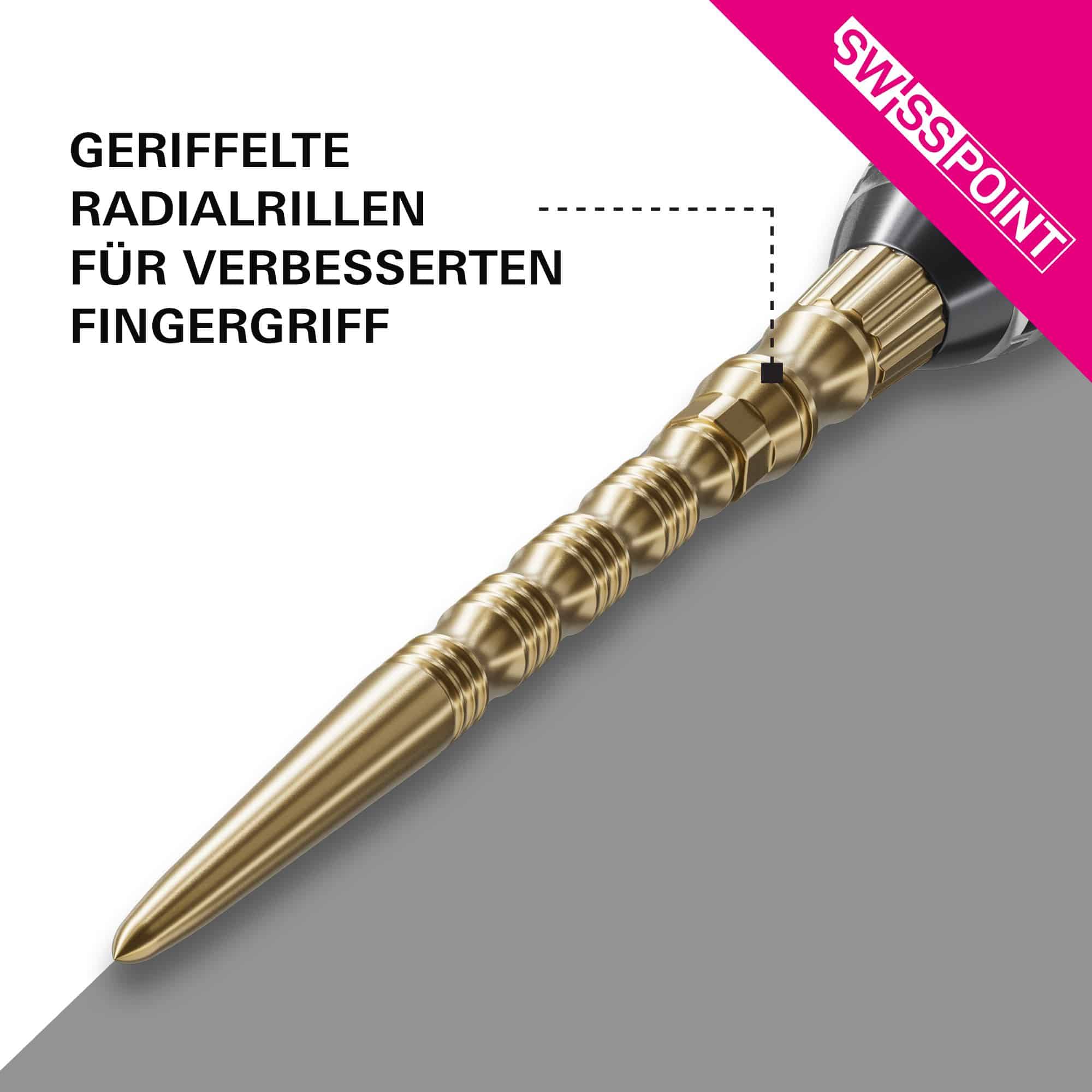 Ocelové hroty na šipky Target Signature Swiss Point TRB - zlaté Zu sehen sind die Target Signature Swiss Point TRB Steeldartspitzen - Gold. Die goldenen Spitzen sind für Dartpfeile geeignet.