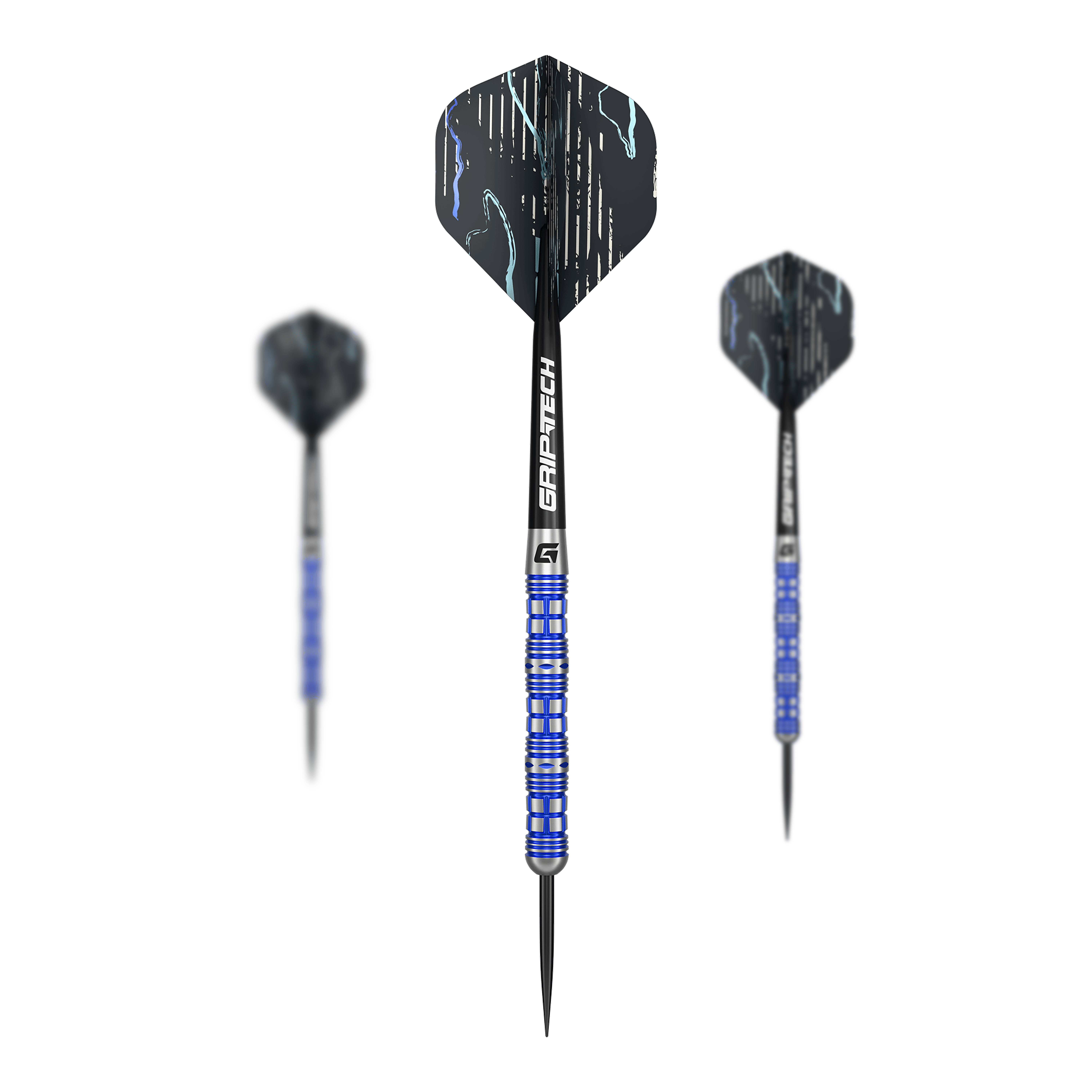 Abgebildet ist das Produkt GOAT Surfer Steeldarts. Es handelt sich um ein Set hochwertiger Steeldarts für das Dartspiel.