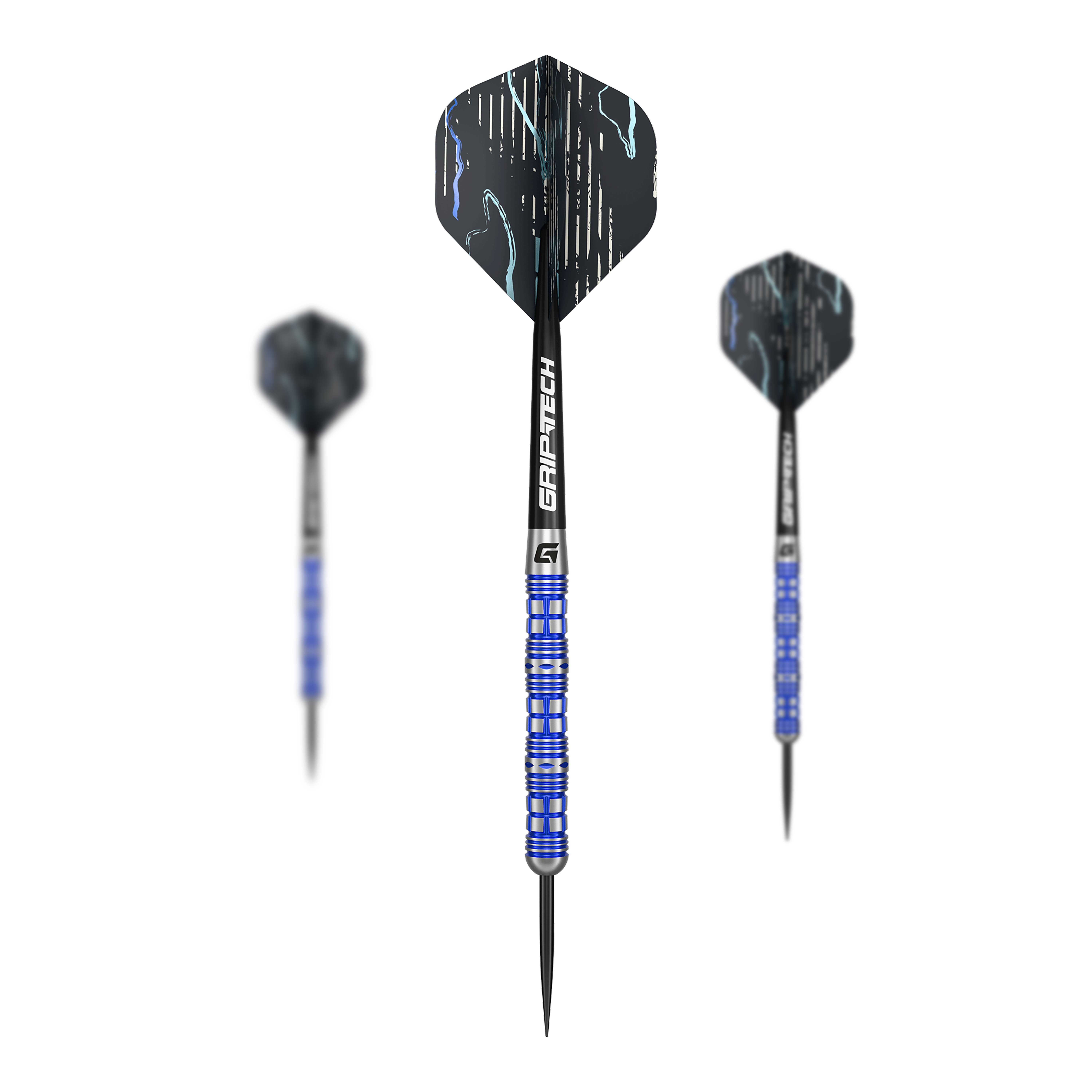 Šipky GOAT Surfer Steel Abgebildet ist das Produkt GOAT Surfer Steeldarts. Es handelt sich um ein Set hochwertiger Steeldarts für das Dartspiel.