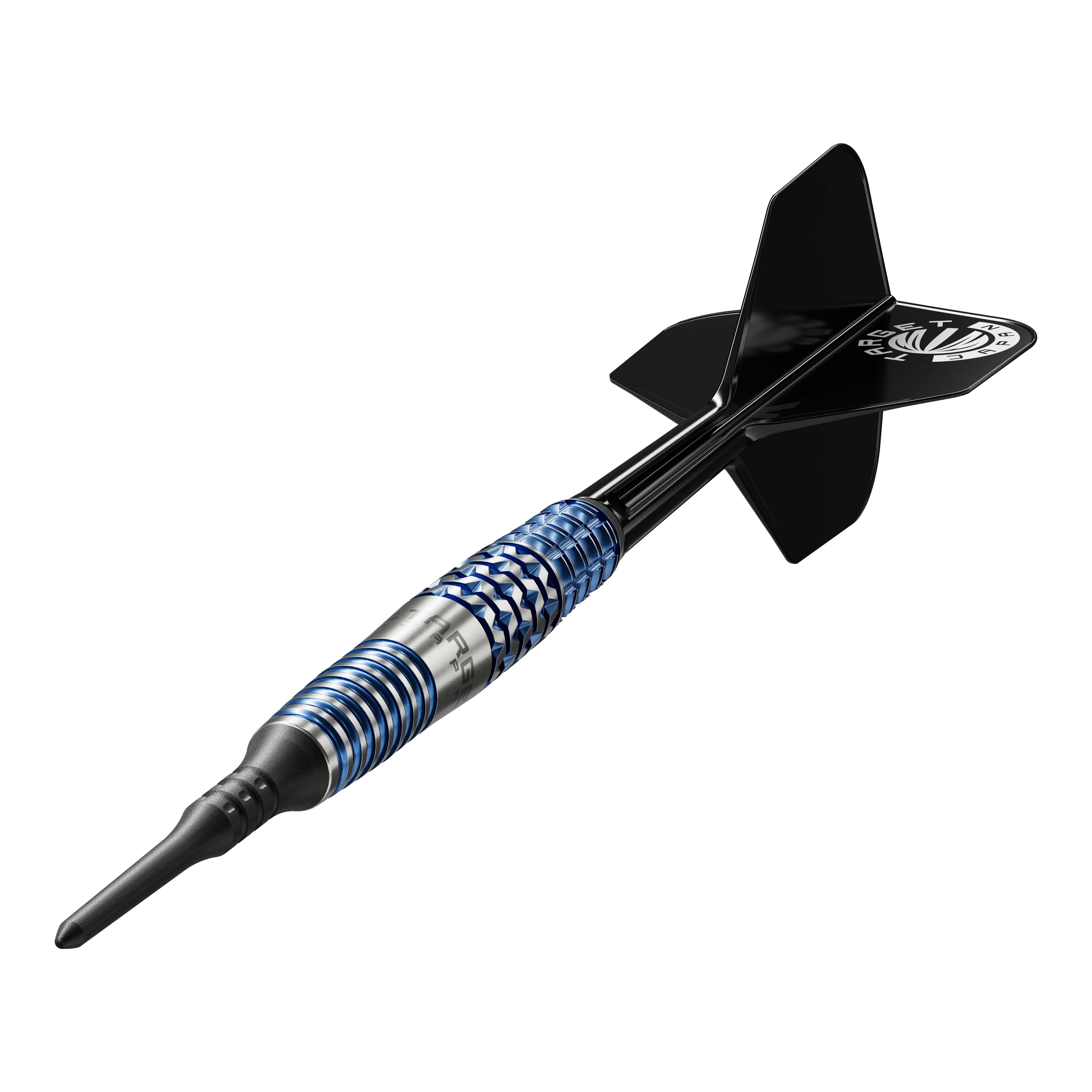 Měkké šipky Target Japan Toru Suzuki Sereno GEN2 - 20g Dies ist ein Softdart mit einem schwarzen Flight und einem silber-blauen Barrel. Es handelt sich um das Modell "Target Japan Toru Suzuki Sereno GEN2 Softdarts - 20g".