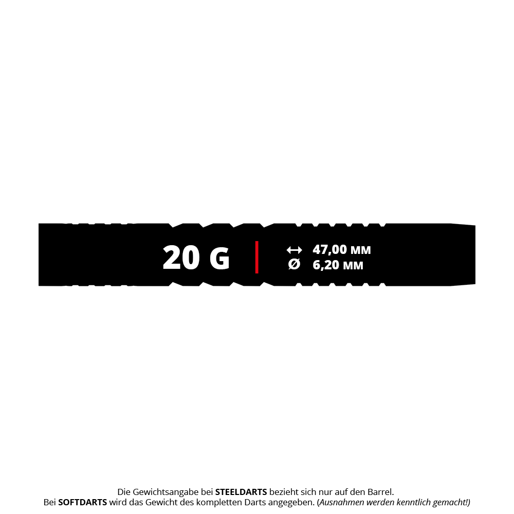 Šipky Bulls NL Stefan Bellmont 90 měkkých - 20g Das Bild zeigt Bulls NL Stefan Bellmont 90 Softdarts mit 20 Gramm. Diese Softdarts sind optimal für elektronische Dartscheiben geeignet.