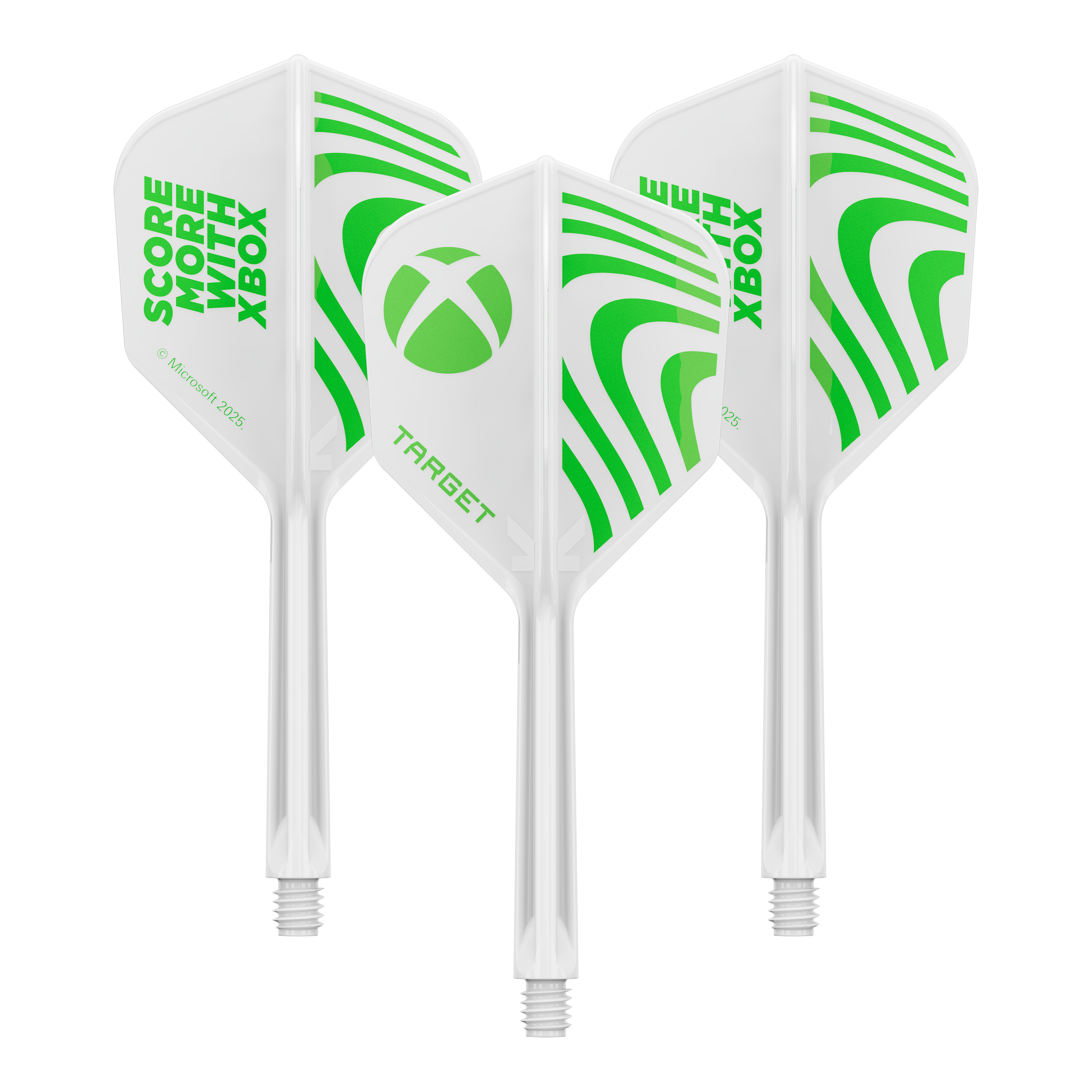 Letky Target Xbox K-Flex No6 - bílé Hier sieht man vermutlich ein Set Target Xbox KFlex No6 Flights in 33mm. Das Produkt wird als Zubehör für Dart dargestellt.