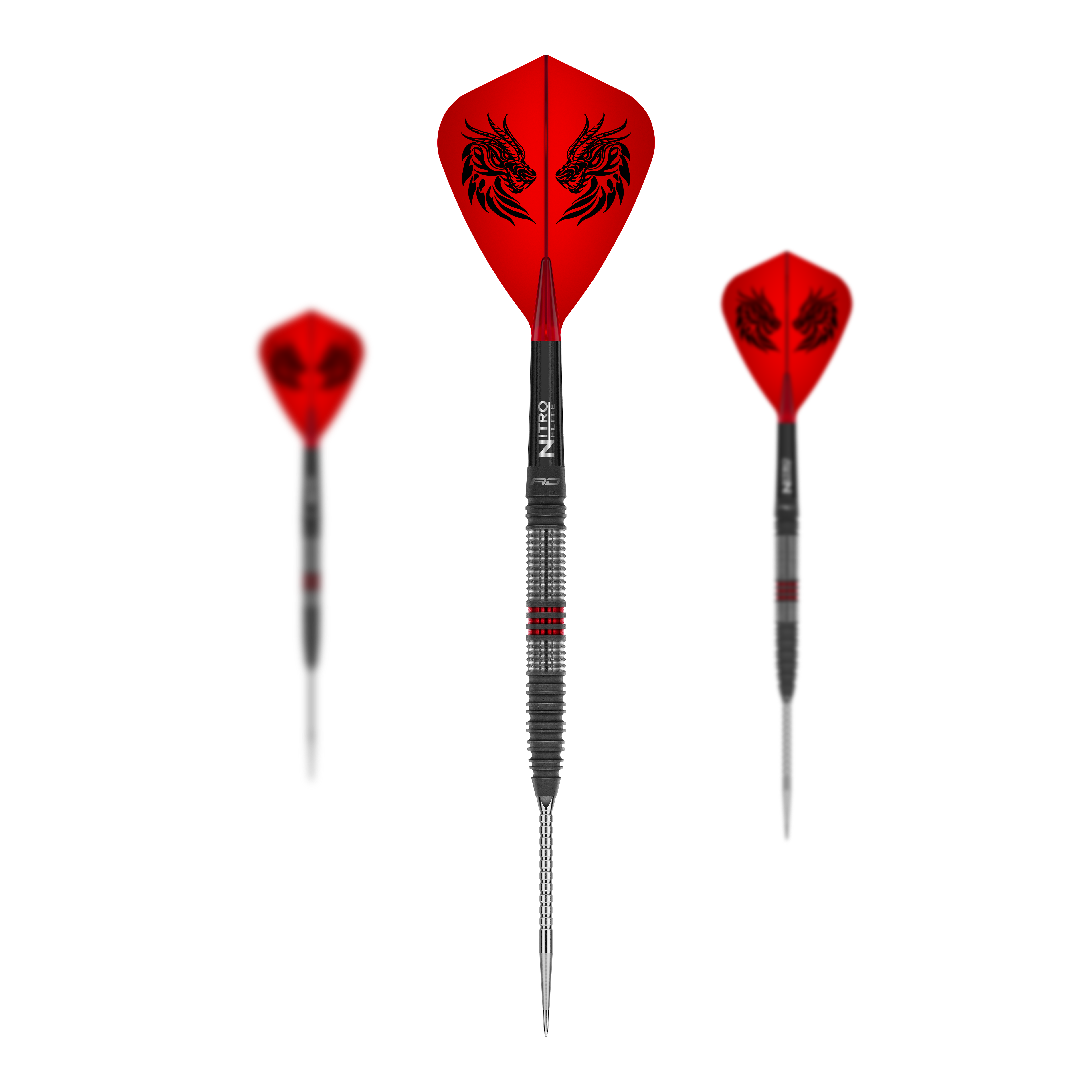 Šipky Red Dragon Jonny Clayton Hireath Switch Point ocelové Das Foto stellt ein Set der Red Dragon Jonny Clayton Hireath Switch Point Steeldarts dar. Dieses Set bietet alles für ein professionelles Dartspiel.