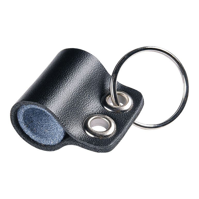 Brousek na šipky Nodor na klíče Das Bild zeigt einen Winmau Keyring Dart Sharpener Schleifstein. Es handelt sich um einen kleinen Dartschleifstein mit Schlüsselanhänger.