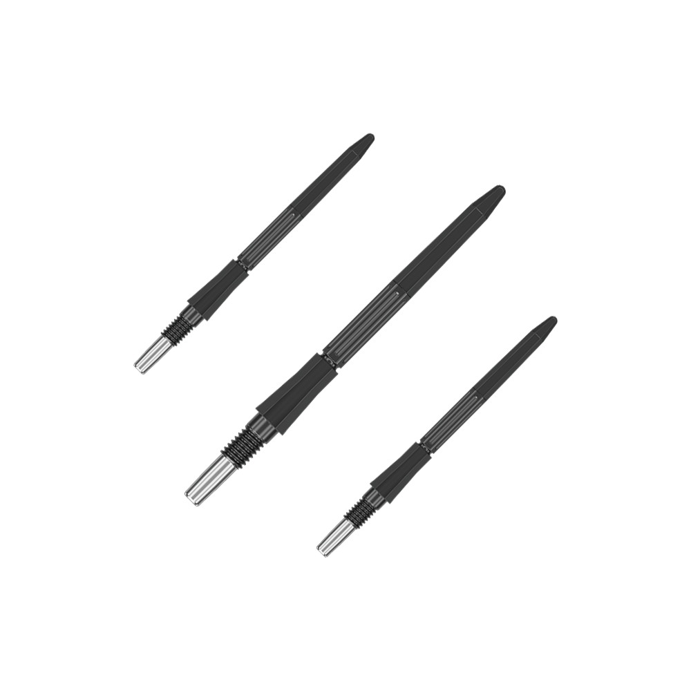 Špičky na šipky Target Elysian Archetype 43 Swiss Point ocelové - černé Dieses Bild zeigt schwarze Dartspitzen, 30 mm lang, von Target Elysian Archetype 43 SwissPoint. Die Spitzen sind einzeln abgebildet.