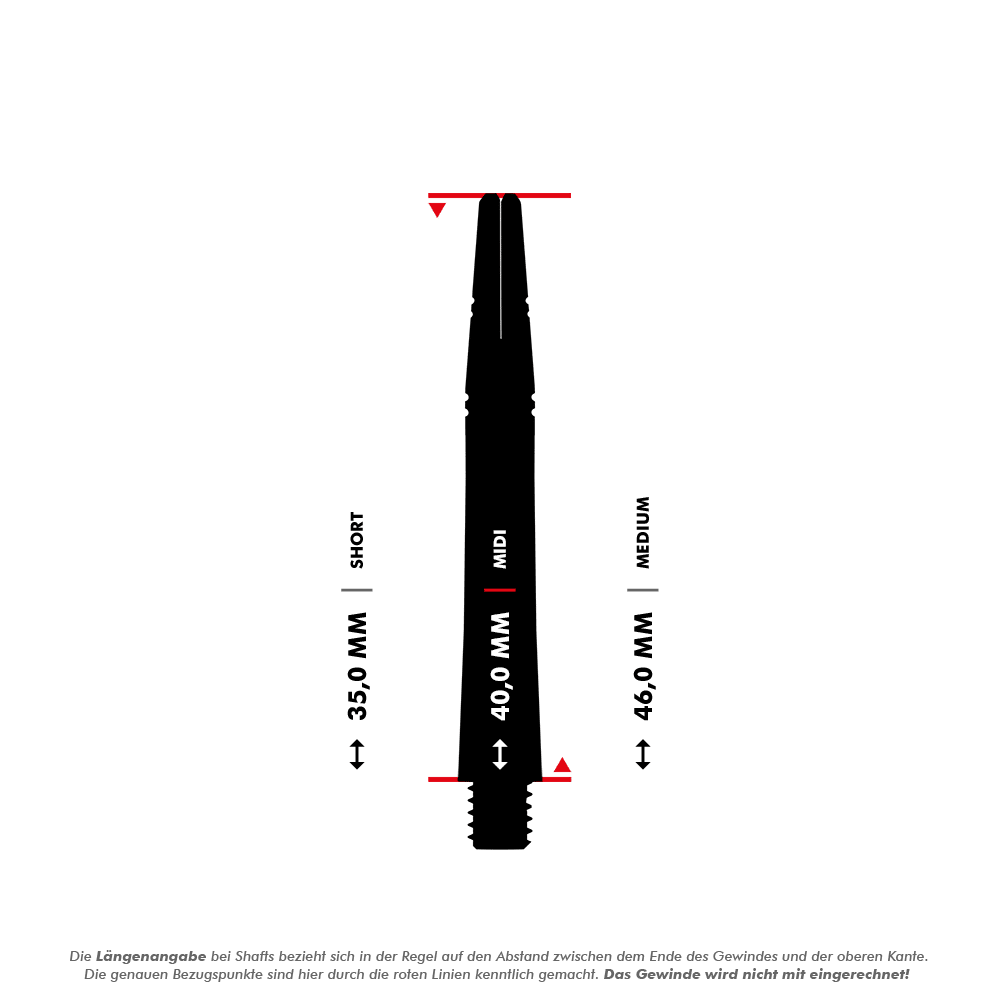 Harrow&#39;s Alamo VS2 Shafts - Red