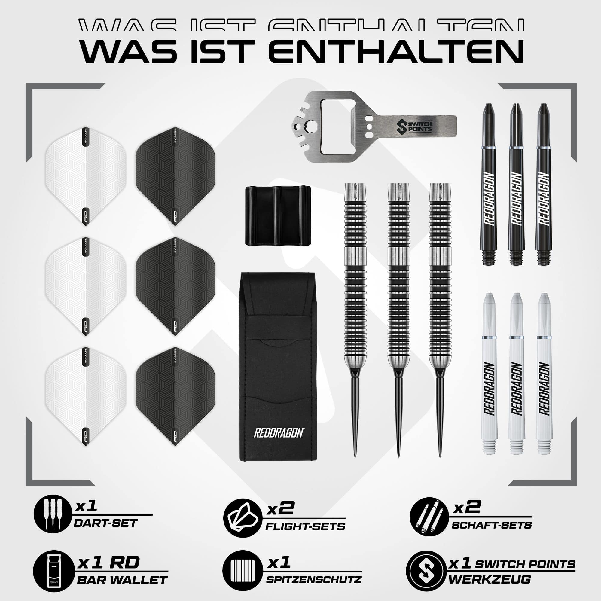 Ocelové šipky Red Dragon Pegasus Switch Point Hier siehst du die Red Dragon Pegasus Switch Point Steeldarts. Diese Steeldarts bieten ein präzises Wurferlebnis.