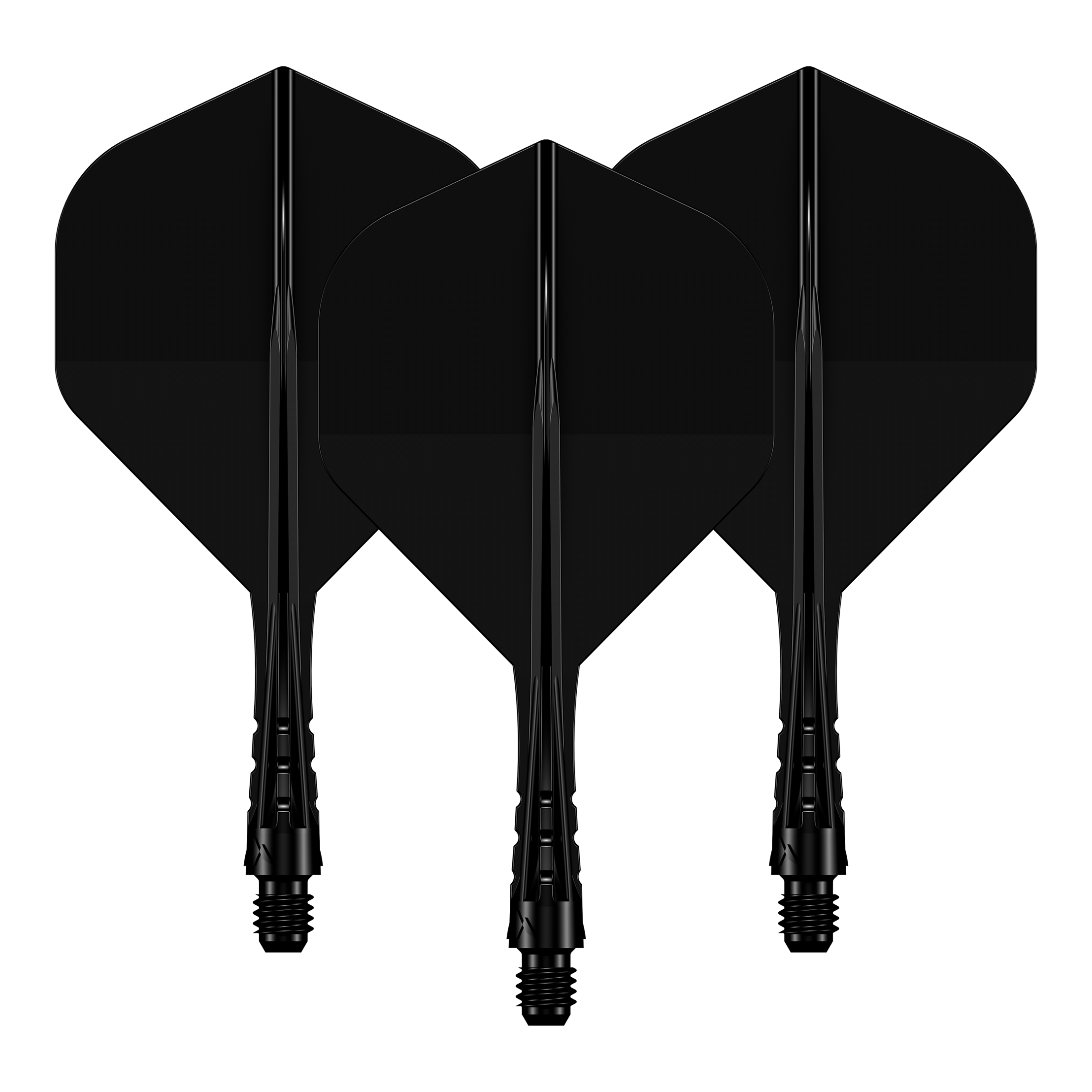 Systém letové hřídele Mission Force 90 Vortex No2 - pevná černá Das Foto zeigt ein Set des Mission Force90 Vortex No2 Flight-Shaft-Systems in Solid Black mit 222 mm Länge. Die schwarze Farbgebung ist gut sichtbar.